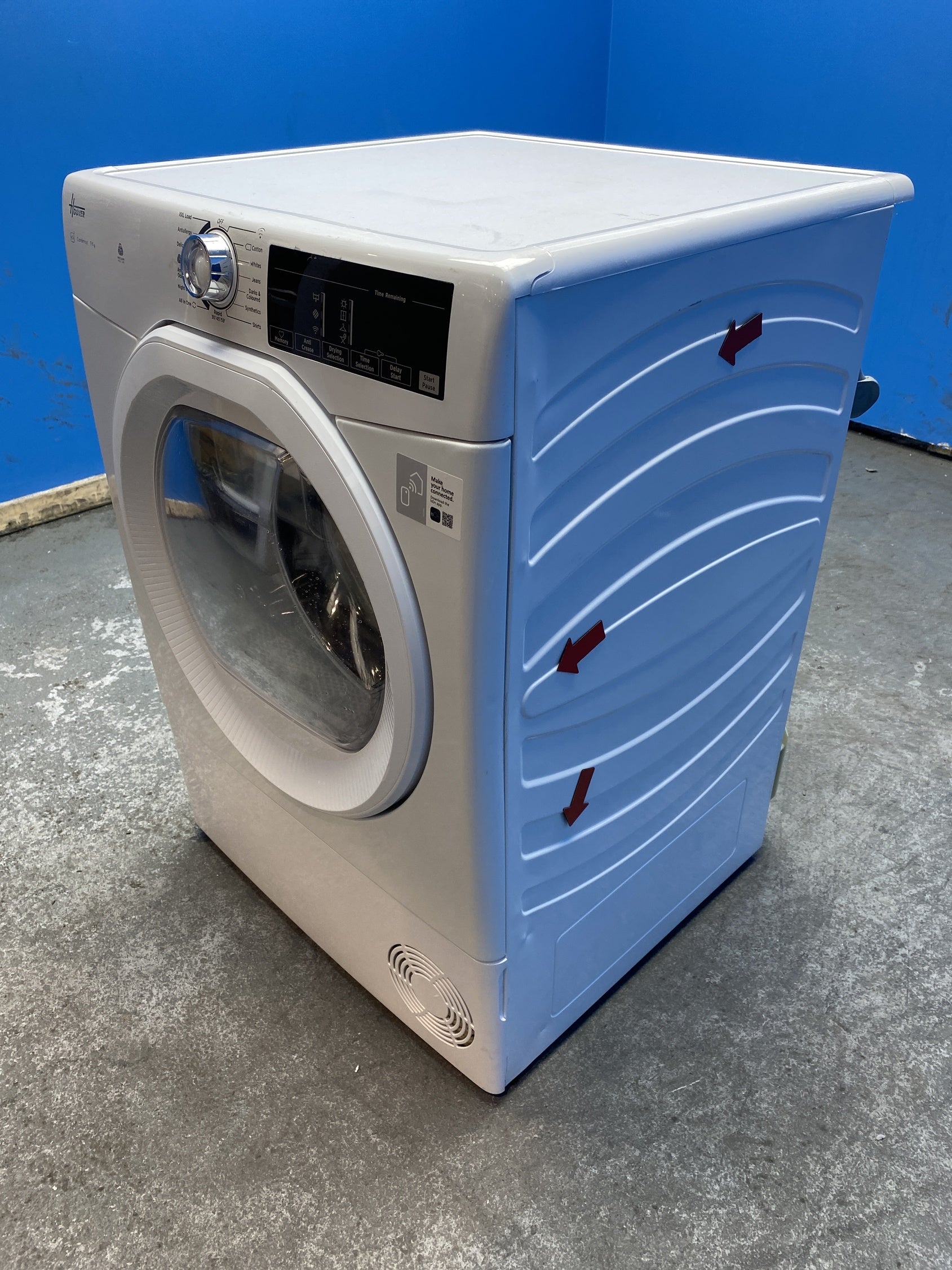 #GRC-145-033 - Hoover HRE C9TE-80 9kg Condenser Tumble Dryer with Wi-Fi