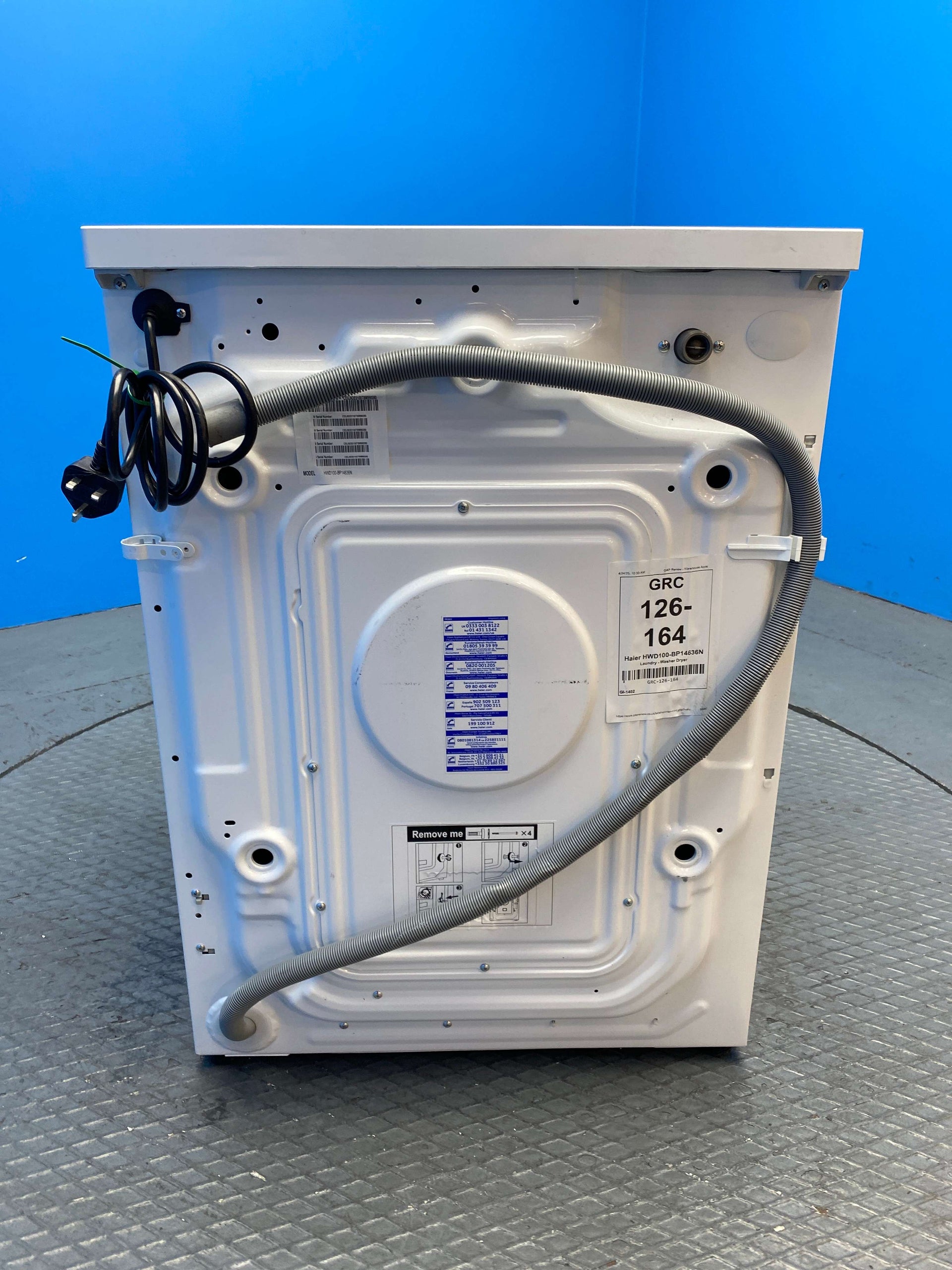 Haier HWD100-BP14636N 636 Series 10kg / 6kg 1400 Spin Washer Dryer