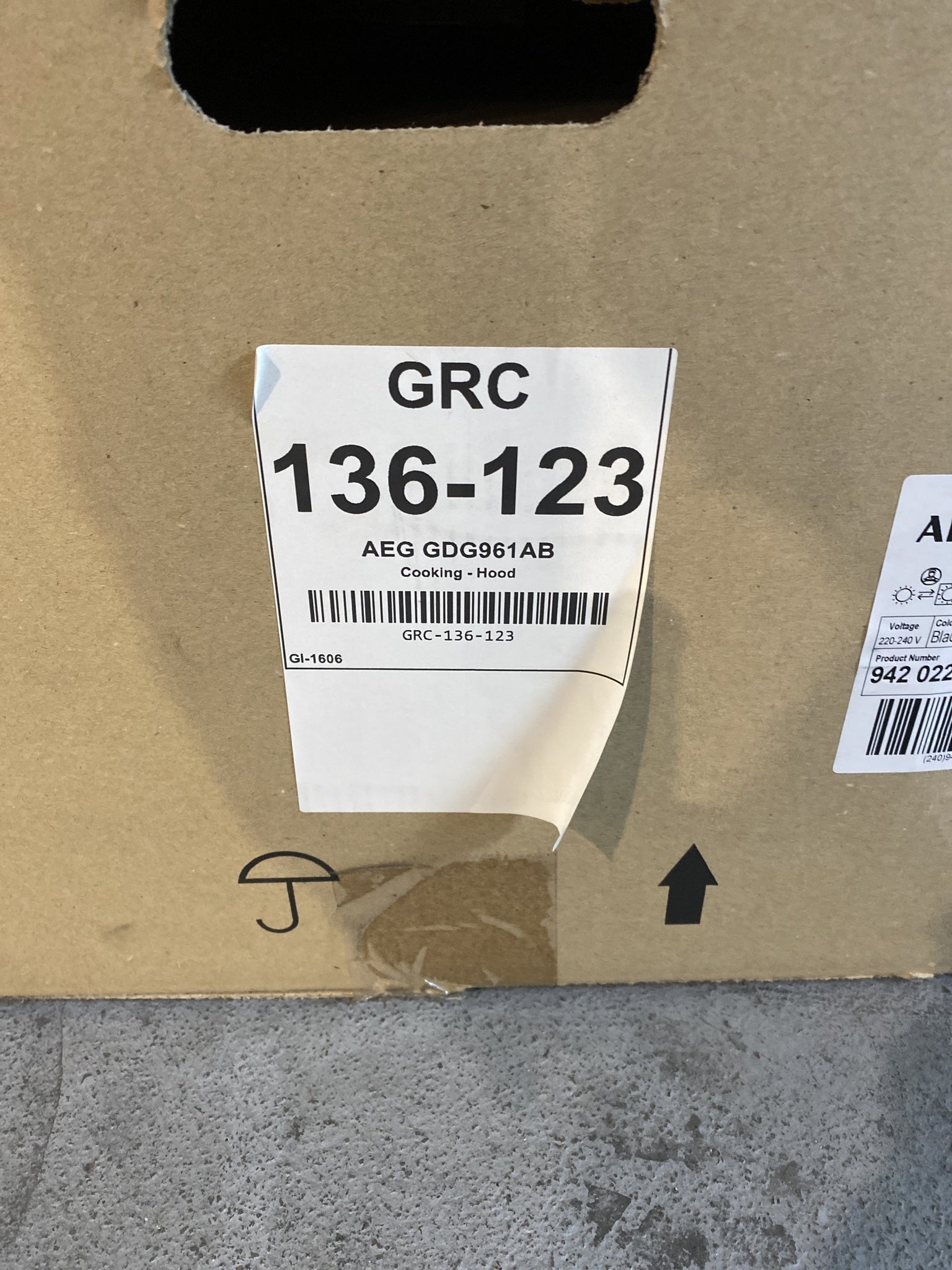 AEG GDG961AB 100cm Integrated Canopy Cooker Hood