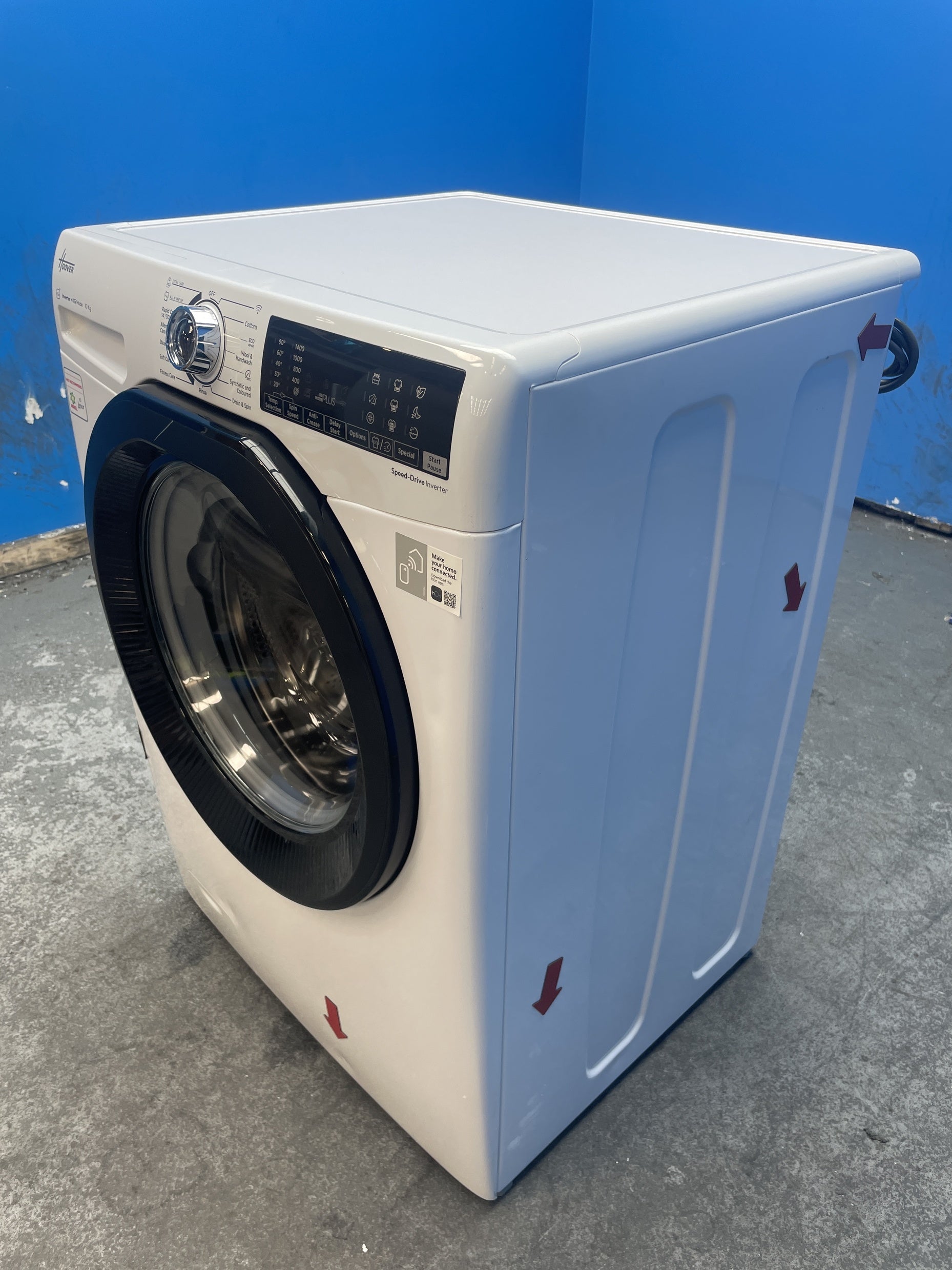 #GRC-158-550 - Hoover H3WPS4106TMB6 10kg 1400 Spin Washing Machine