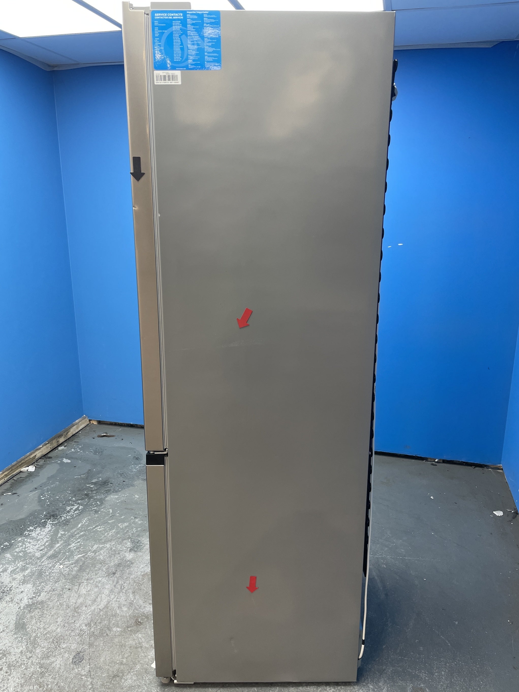 #GRC-158-812 - Midea MDRB521MGB02 Total No Frost Fridge Freezer