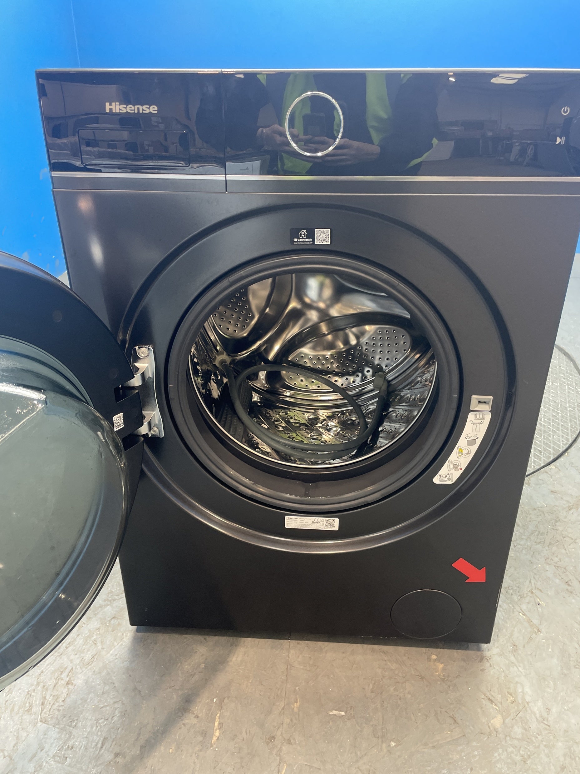 #GRC-157-221 - Hisense WF5I1245BBR 12kg 1400rpm KitchenFit Washing Machine in Black
