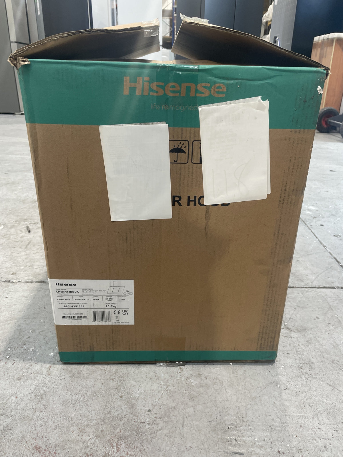 #GRC-157-788 - Hisense Hi4 CH10IN14BBUK 100cm Angled Chimney Cooker Hood
