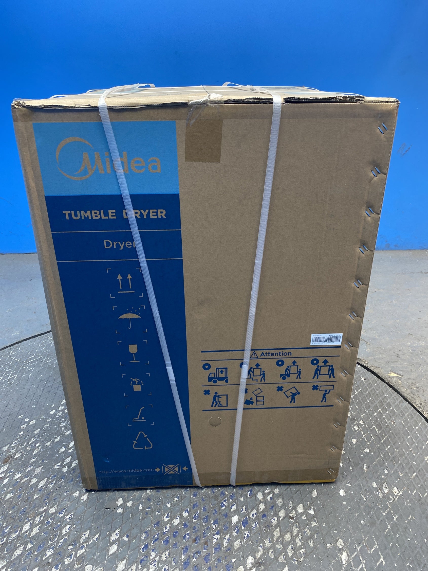 #GRC-158-849 - Midea MD200H80WB/W-UK 8kg Smart Sensor Heat Pump Tumble Dryer