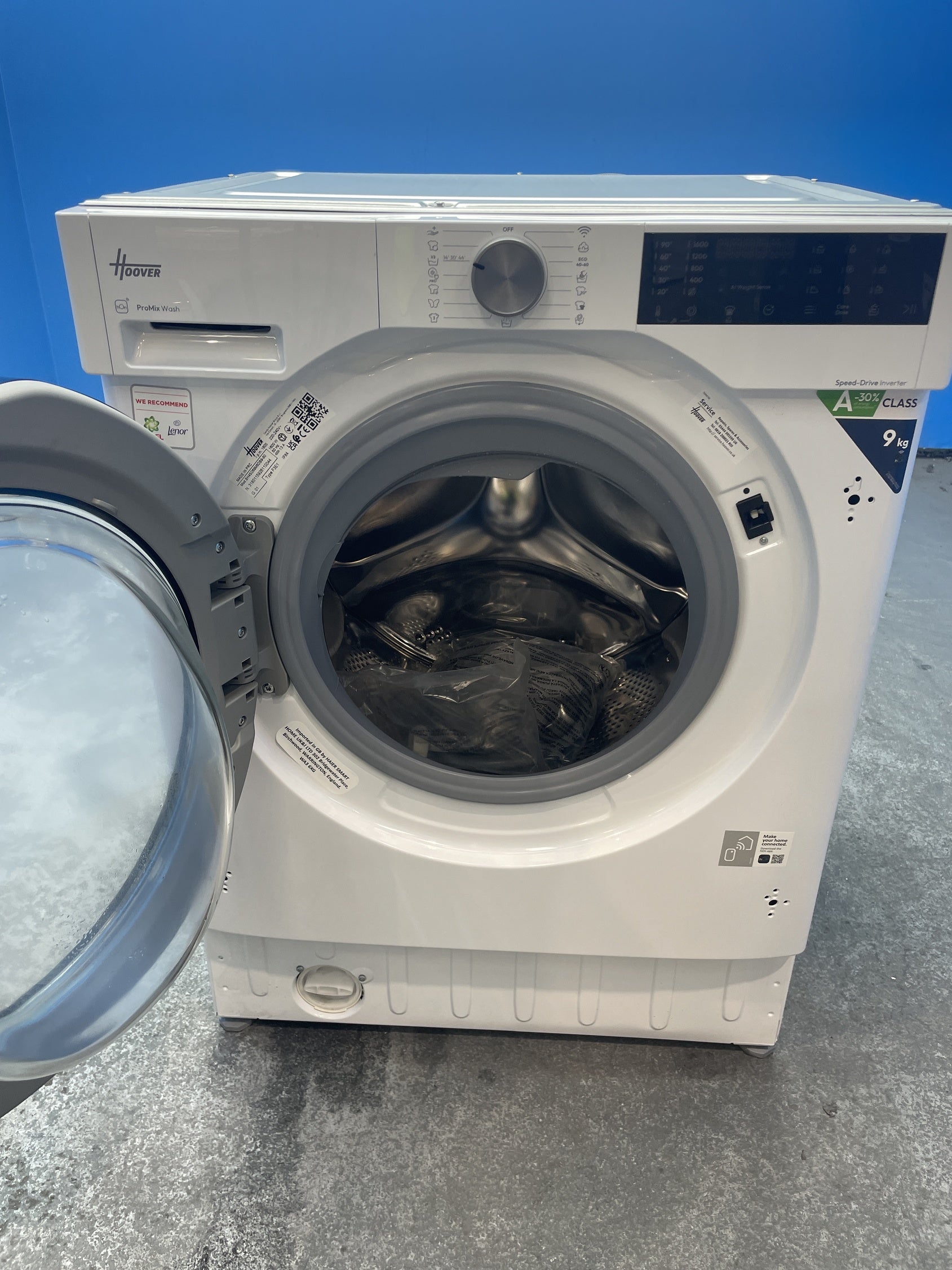 #GRC-156-890 - Hoover H-WASH 400 BH4SD69M6DB9-80 Integrated 9kg 1600rpm Washing Machine