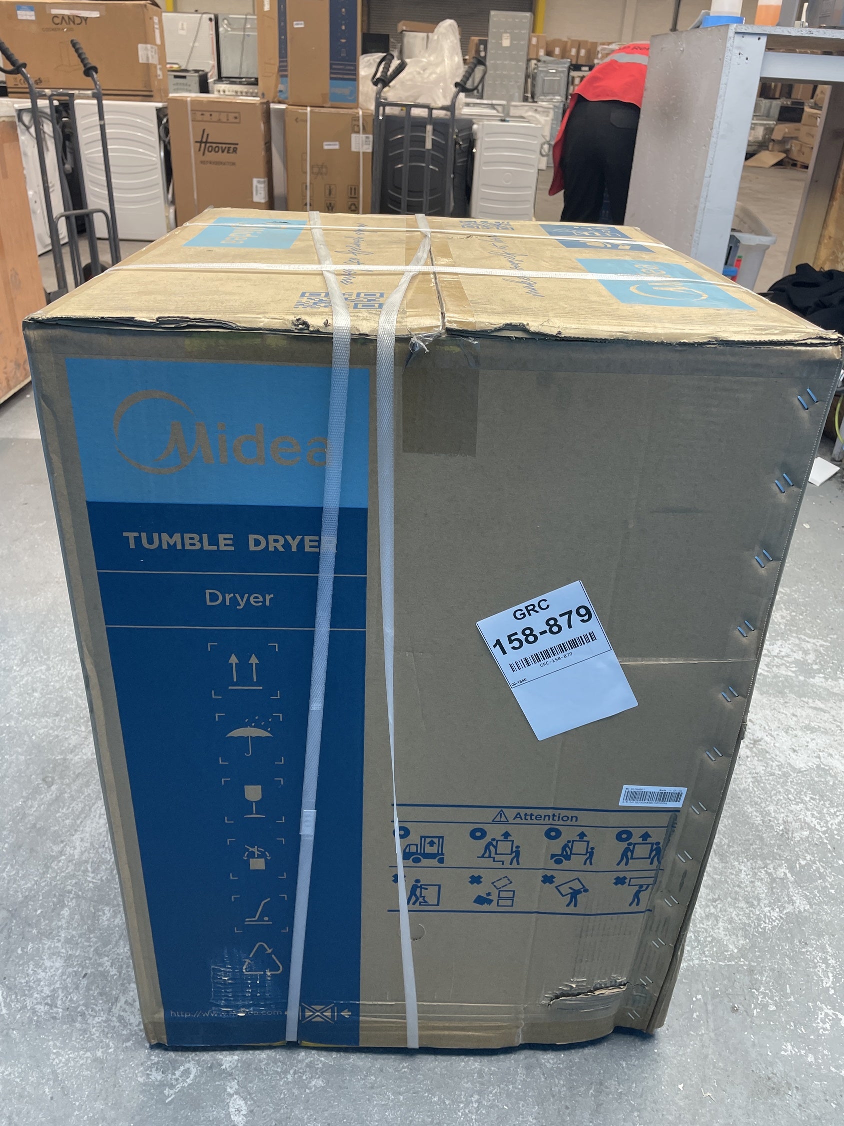 #GRC-158-879 - Midea MD200H80WB/W-UK 8kg Smart Sensor Heat Pump Tumble Dryer