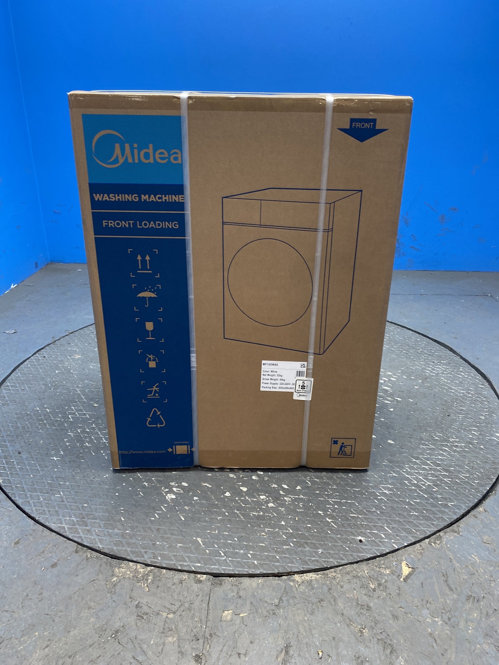 #GRC-158-845 - Midea MF100W60 6kg 1000 Spin Washing Machine with Lunar Dial