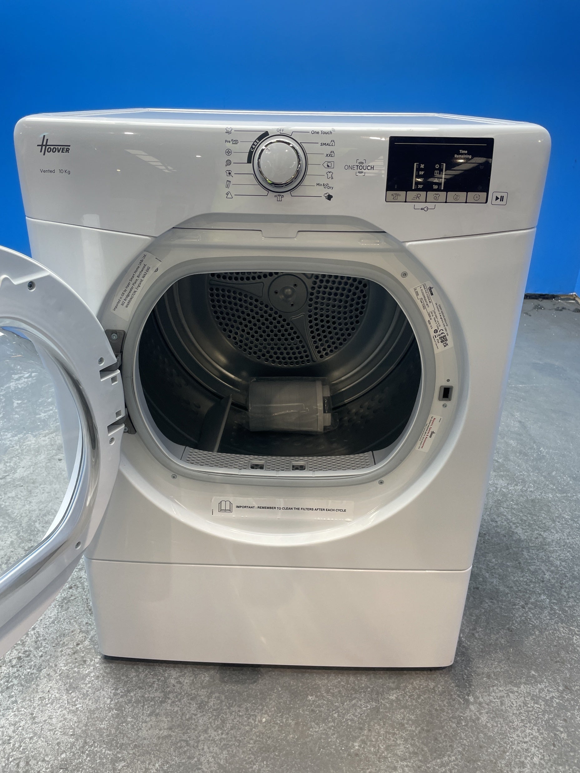 #GRC-158-362 - Hoover HLE V10DG-80 10kg Vented Tumble Dryer