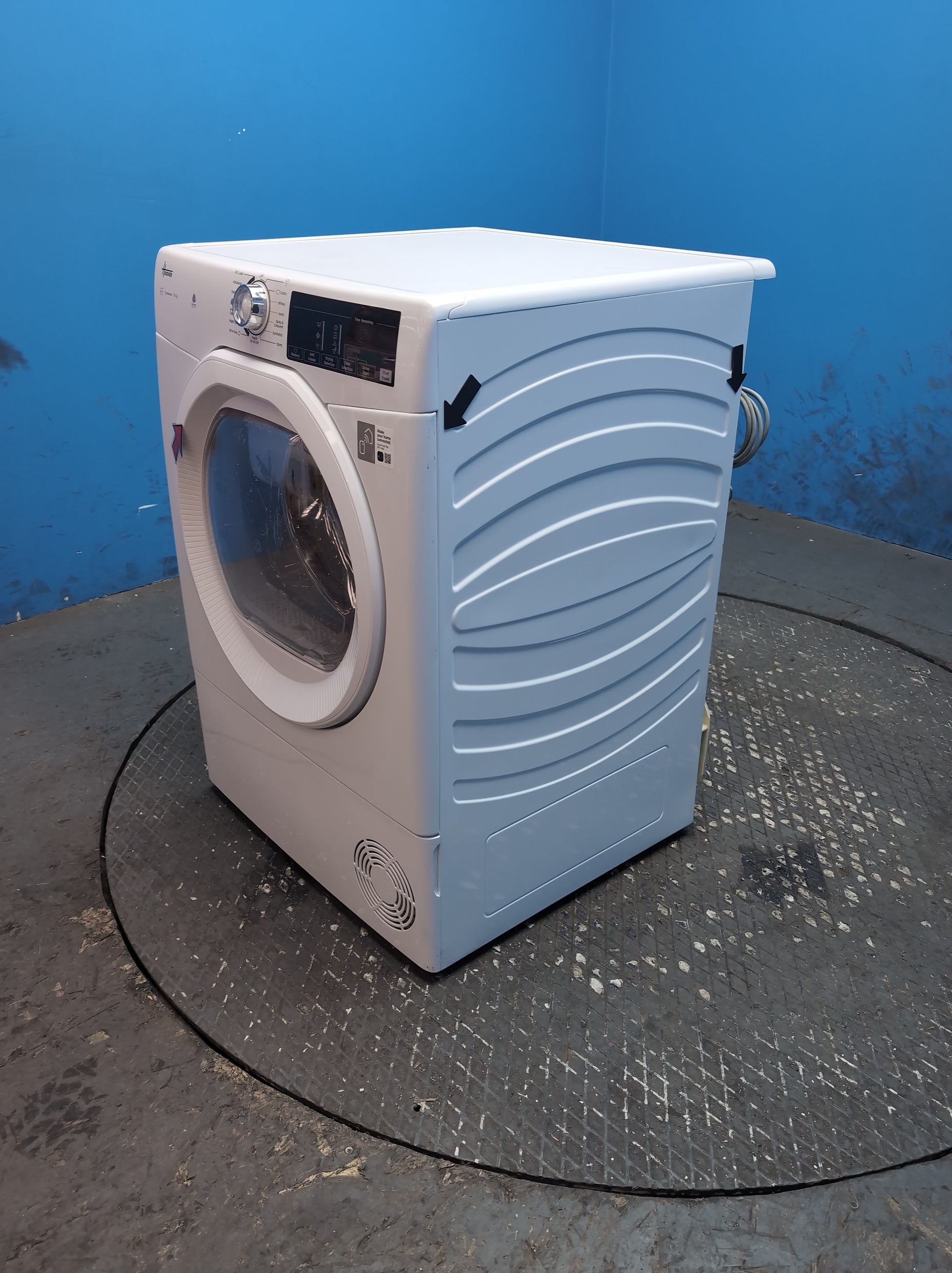 #GRC-163-656 - Hoover 10kg Condenser Tumble Dryer – Sensor Drying, White, B Energy Rating