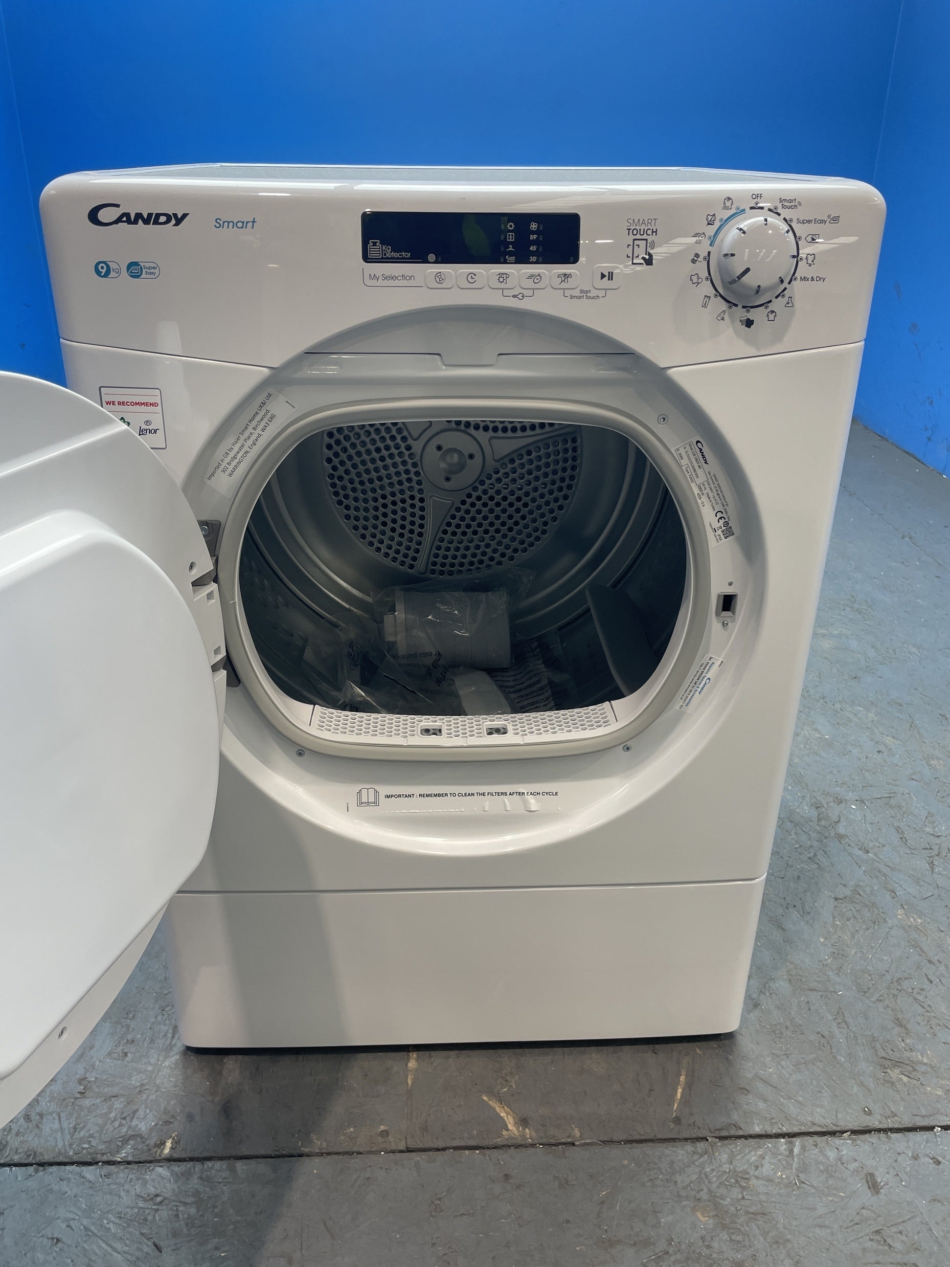 #GRC-156-036 - Candy CSE V9DF-80 9kg Vented Smart Tumble Dryer