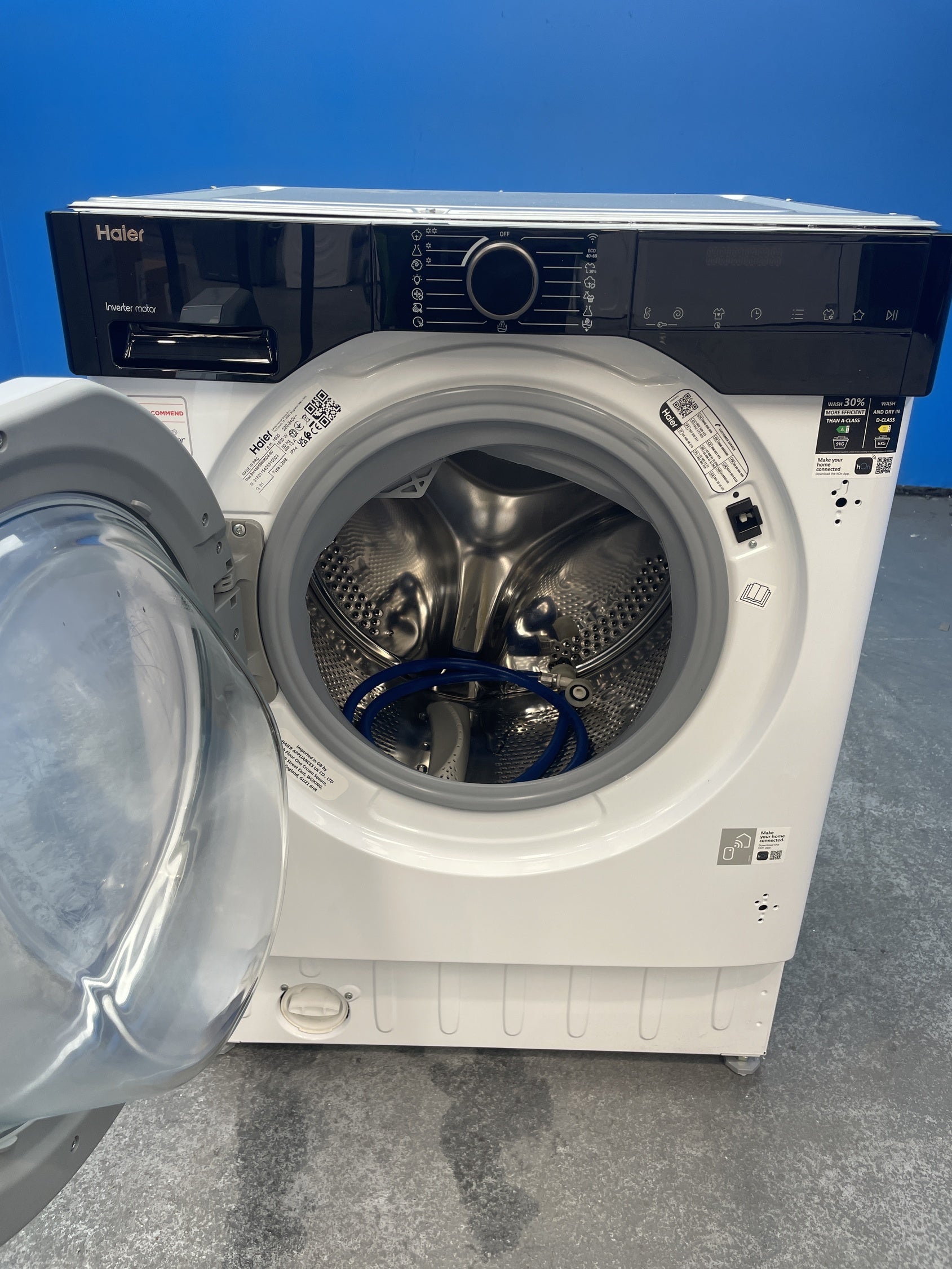 #GRC-158-654 - Haier Series 6 BHA6S696M6D9-80 Built-in 9/6kg 1600rpm Washer Dryer