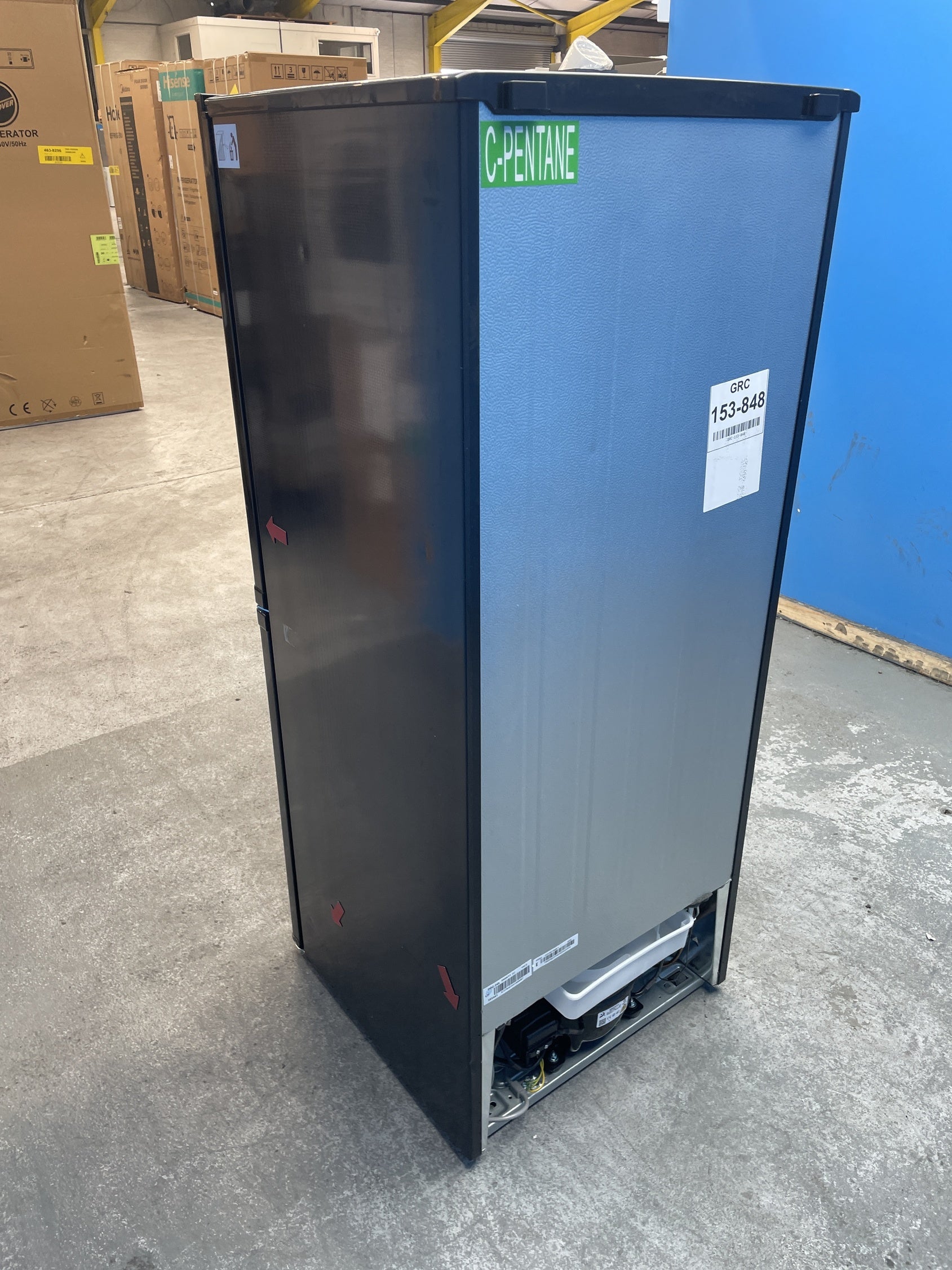#GRC-153-848 - Candy CCH1S513EBK 185 Litre Combi Fridge Freezer