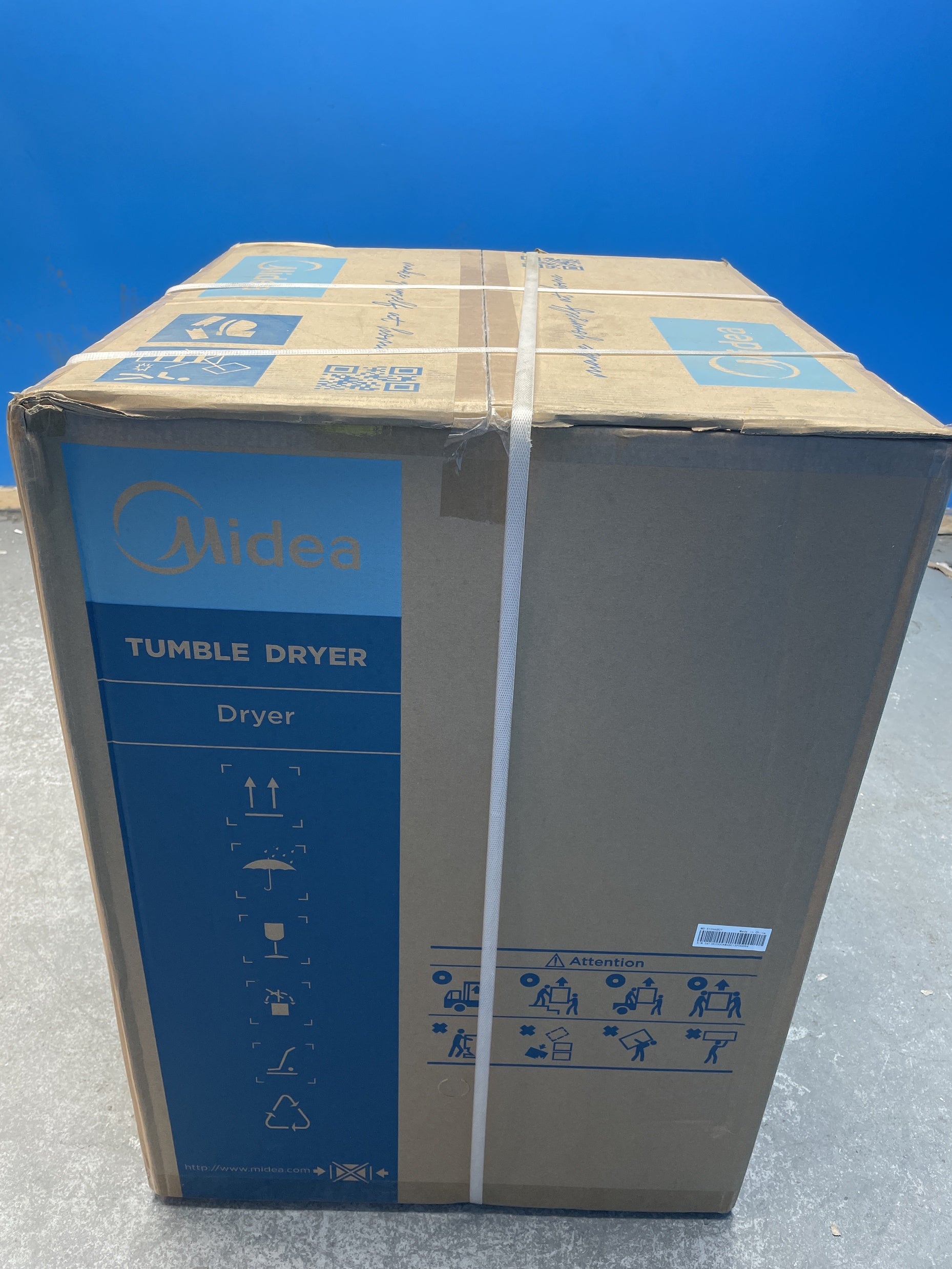 #GRC-158-848 - Midea MD200H80WB/W-UK 8kg Smart Sensor Heat Pump Tumble Dryer