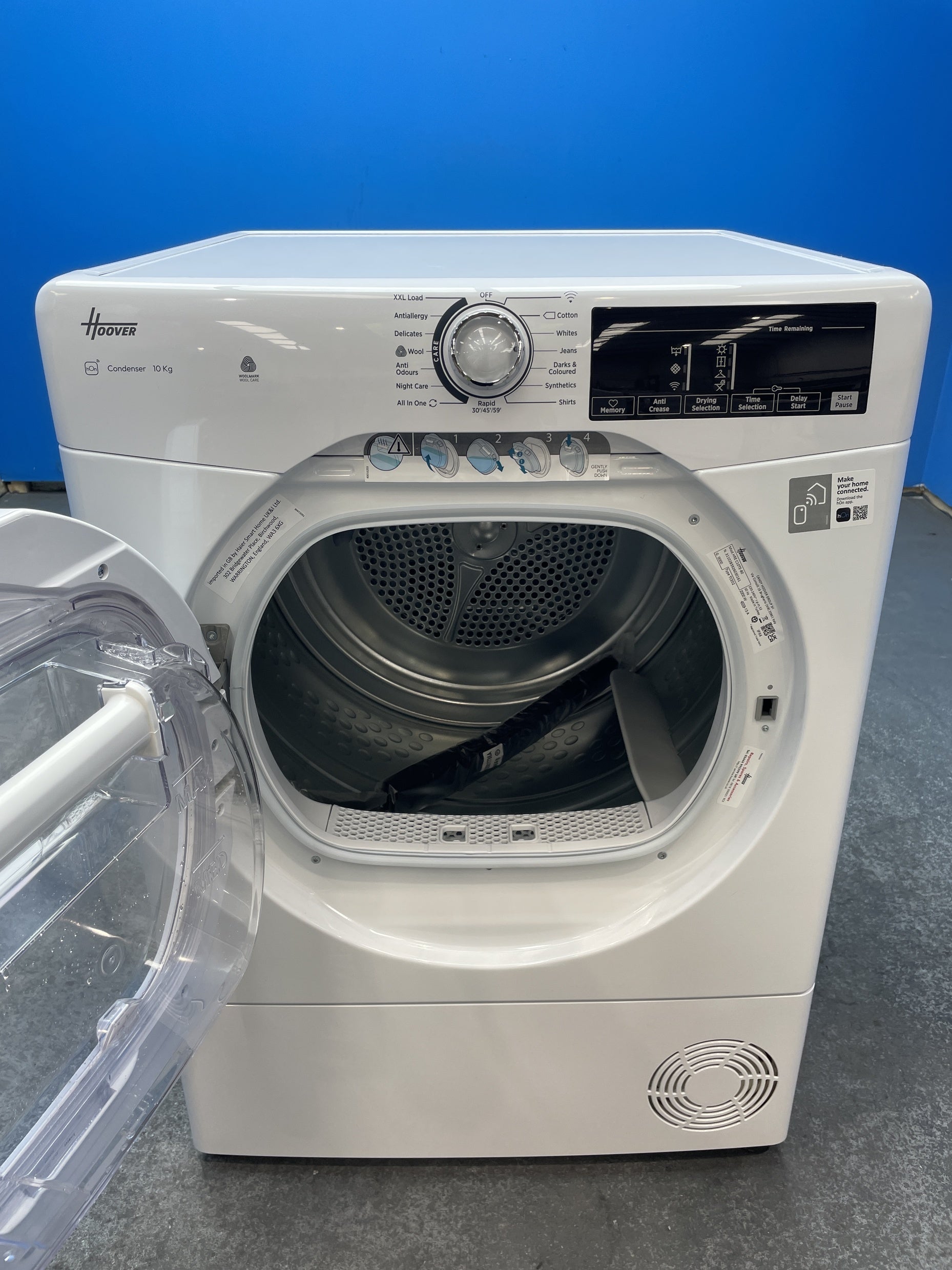 #GRC-163-089 - Hoover HRE C10TE-80 10kg Condenser Tumble Dryer