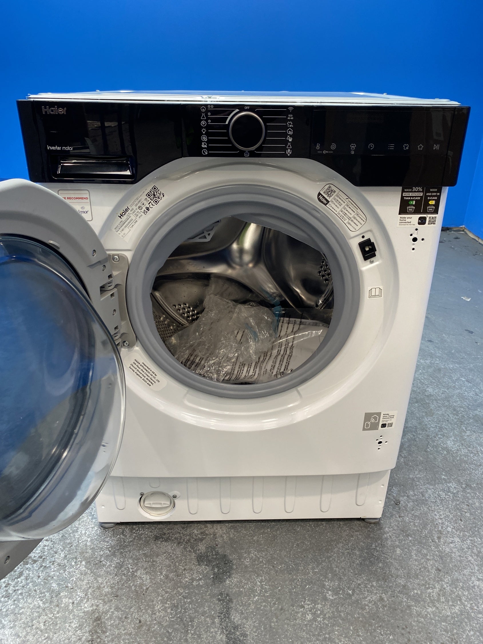 #GRC-156-861 - Haier Series 6 BHA6S696M6DB9-80 9/6kg 1600rpm Integrated Washer Dryer