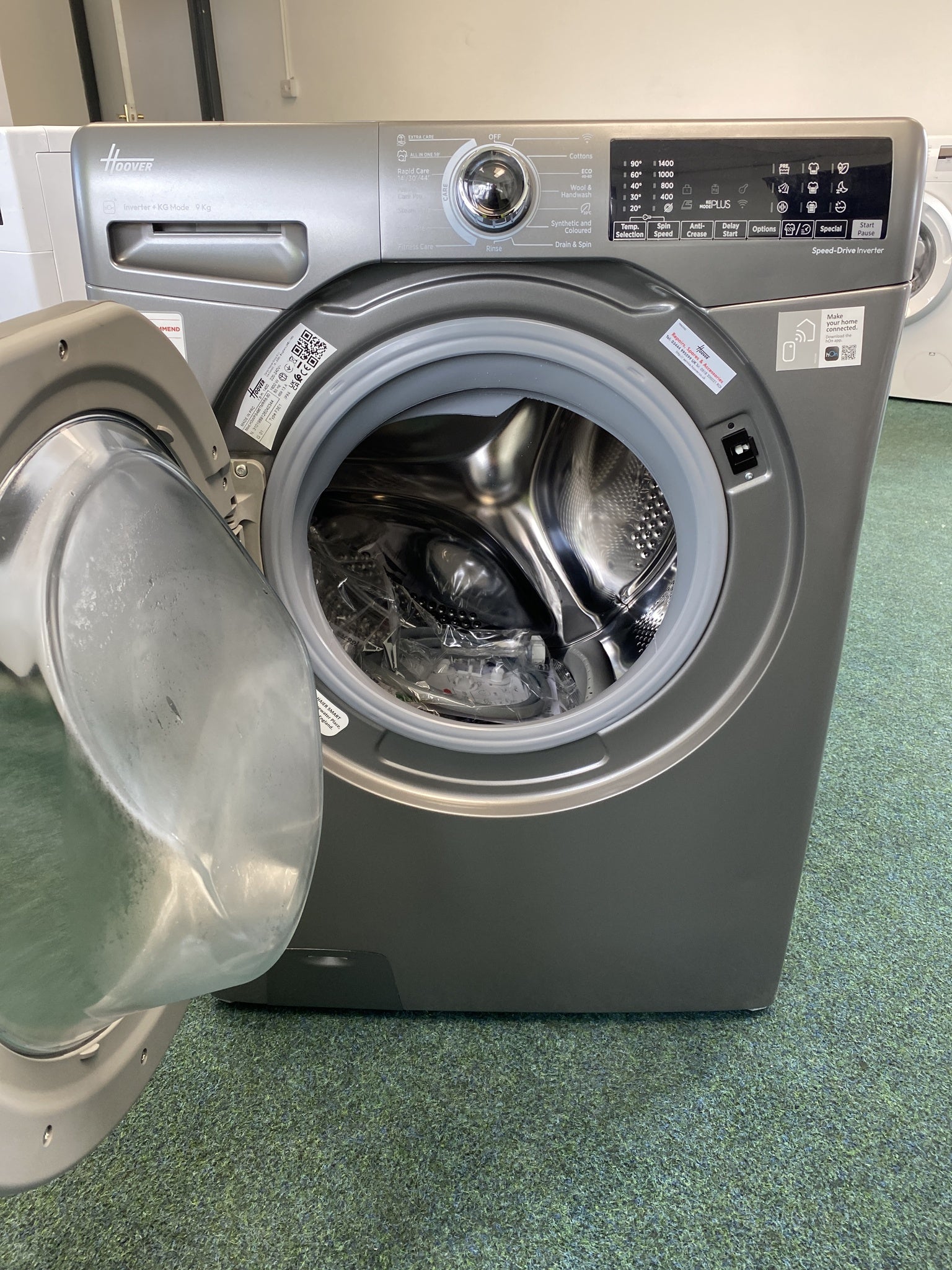 #GRC-157-129 - Hoover H3WPS496TMRR6 9kg 1400 Spin Washing Machine