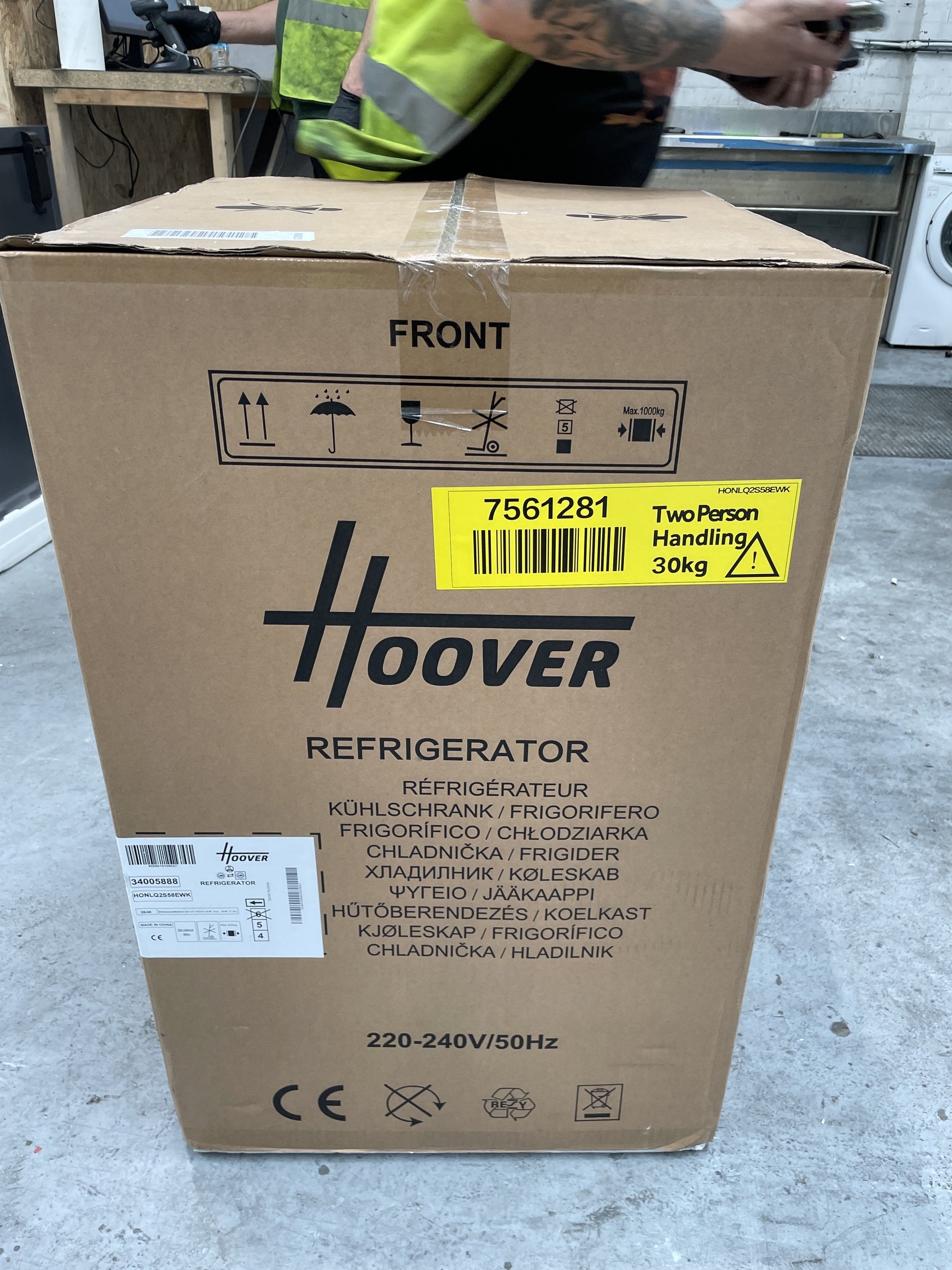 #GRC-157-391 - Hoover H-FRIDGE 300 HONLQ2S58EWK Under Counter Larder Fridge