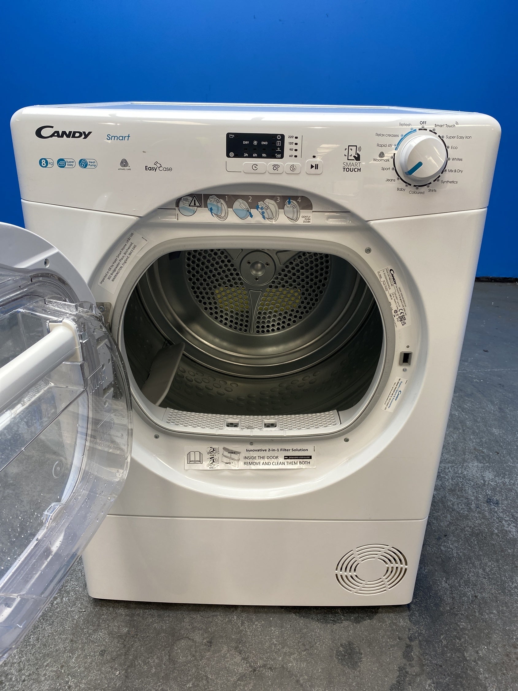 #GRC-158-546 - Candy CSE H8A2LE-80 Smart 8kg Heat Pump Tumble Dryer