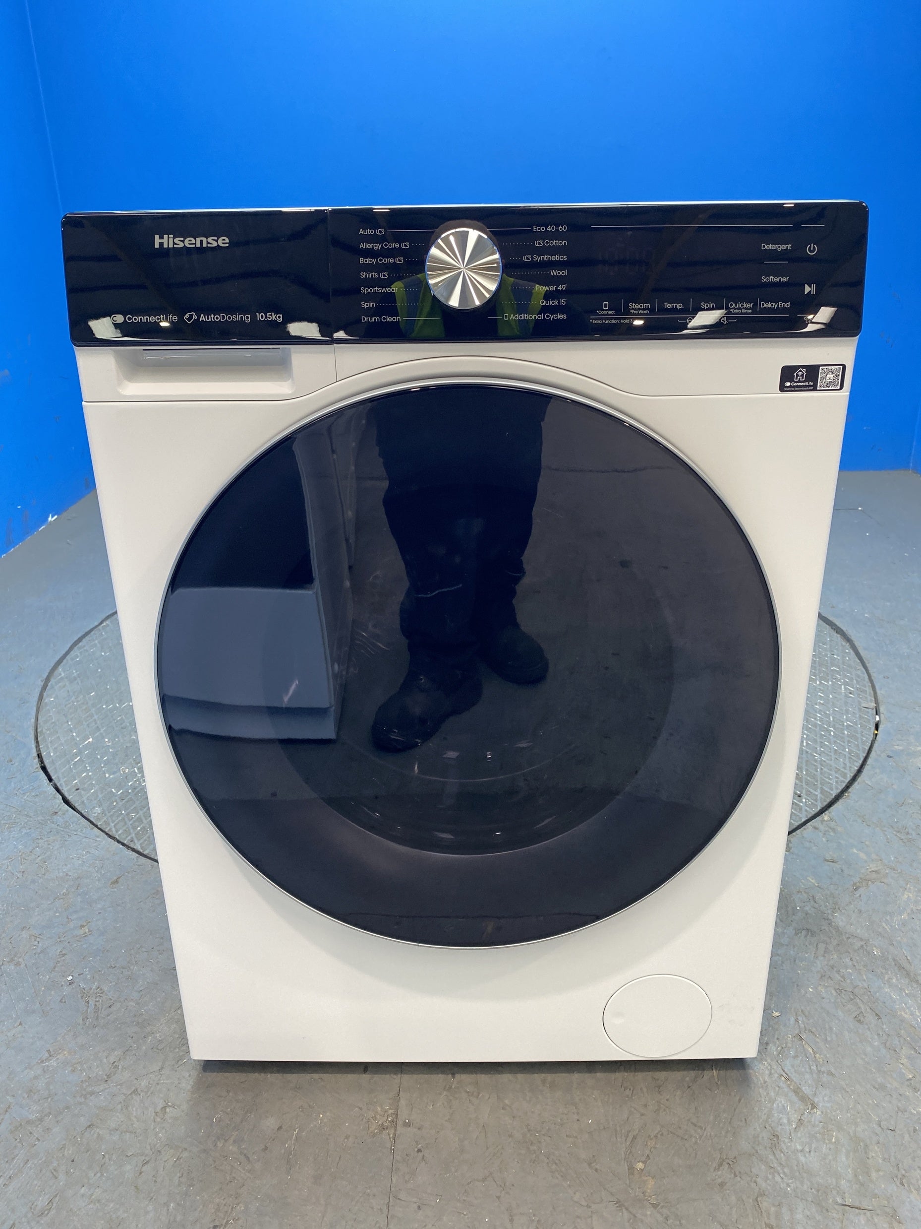 #GRC-157-480 - Hisense WF5S1045BW 10.5kg 1400rpm Auto Dosing Washing Machine