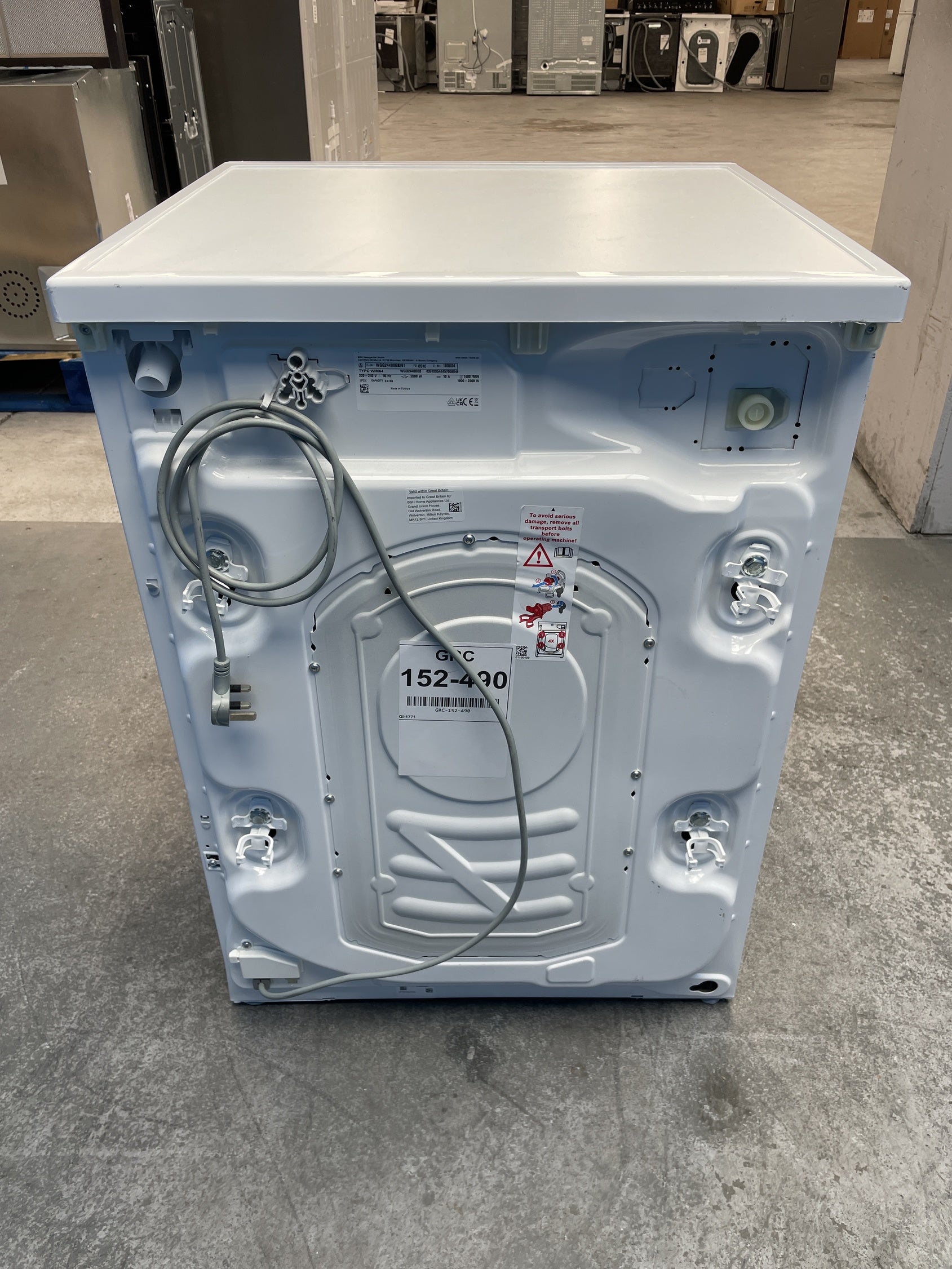 #GRC-152-490 - Bosch WGG24400GB Series 6 9kg 1400 Spin Washing Machine