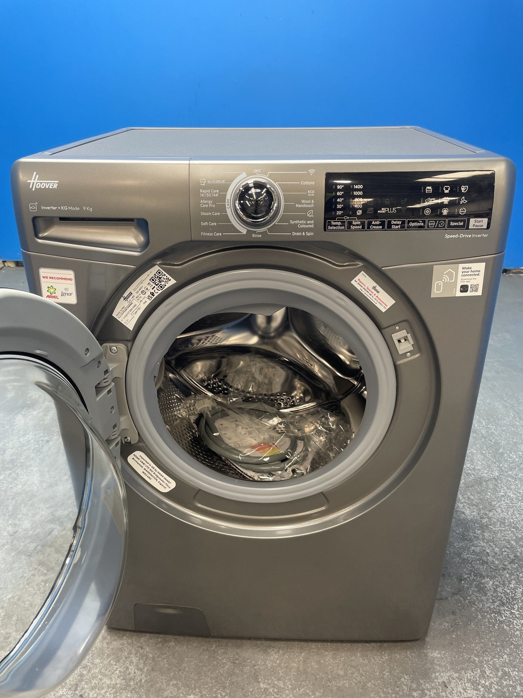#GRC-163-131 - Hoover H3WPS496TAMBR680 9kg 1400 Spin Washing Machine
