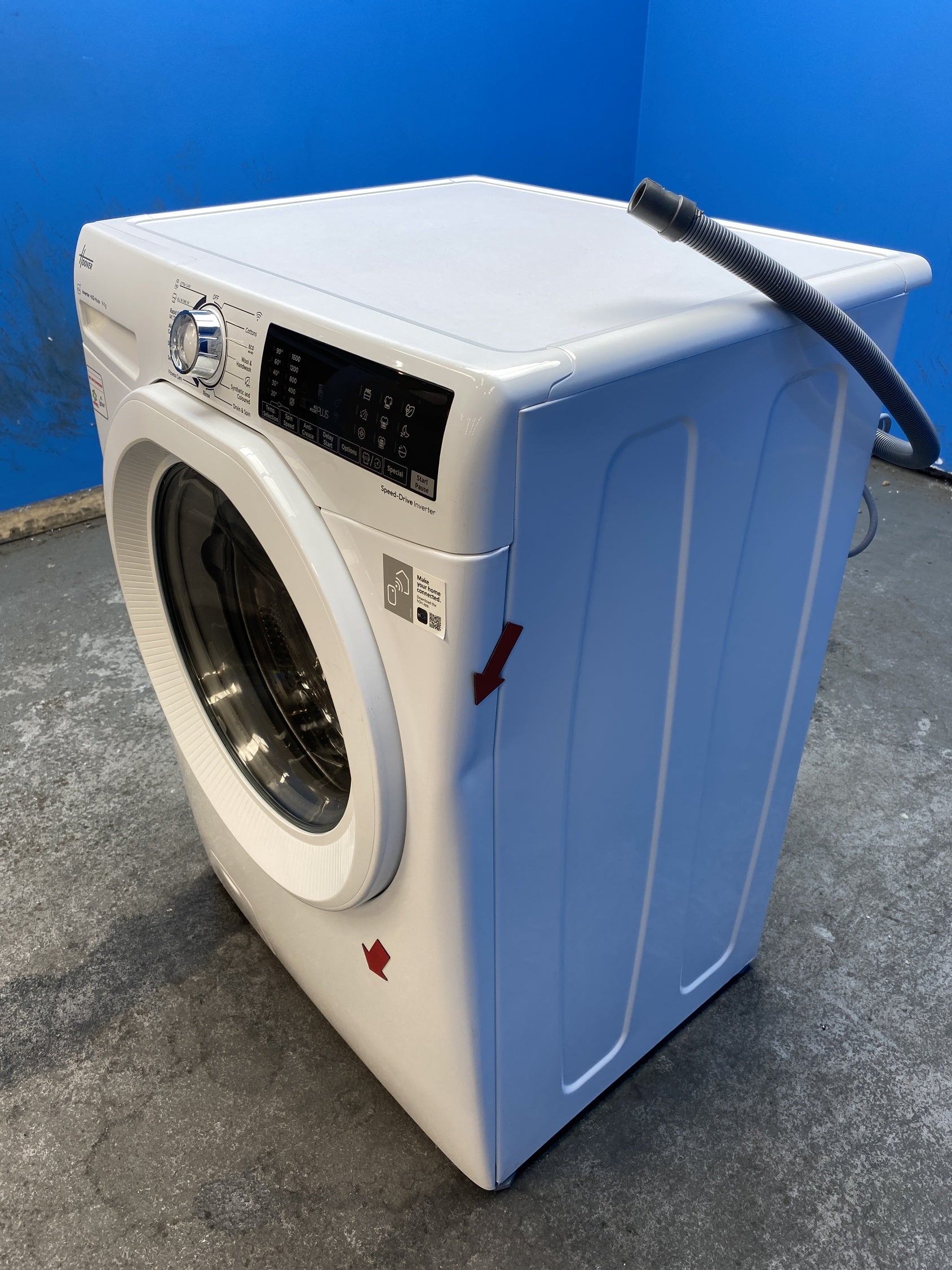 #GRC-160-033 - Hoover H-WASH 350 H3WPS696TAM6-80 9kg 1600rpm Washing Machine