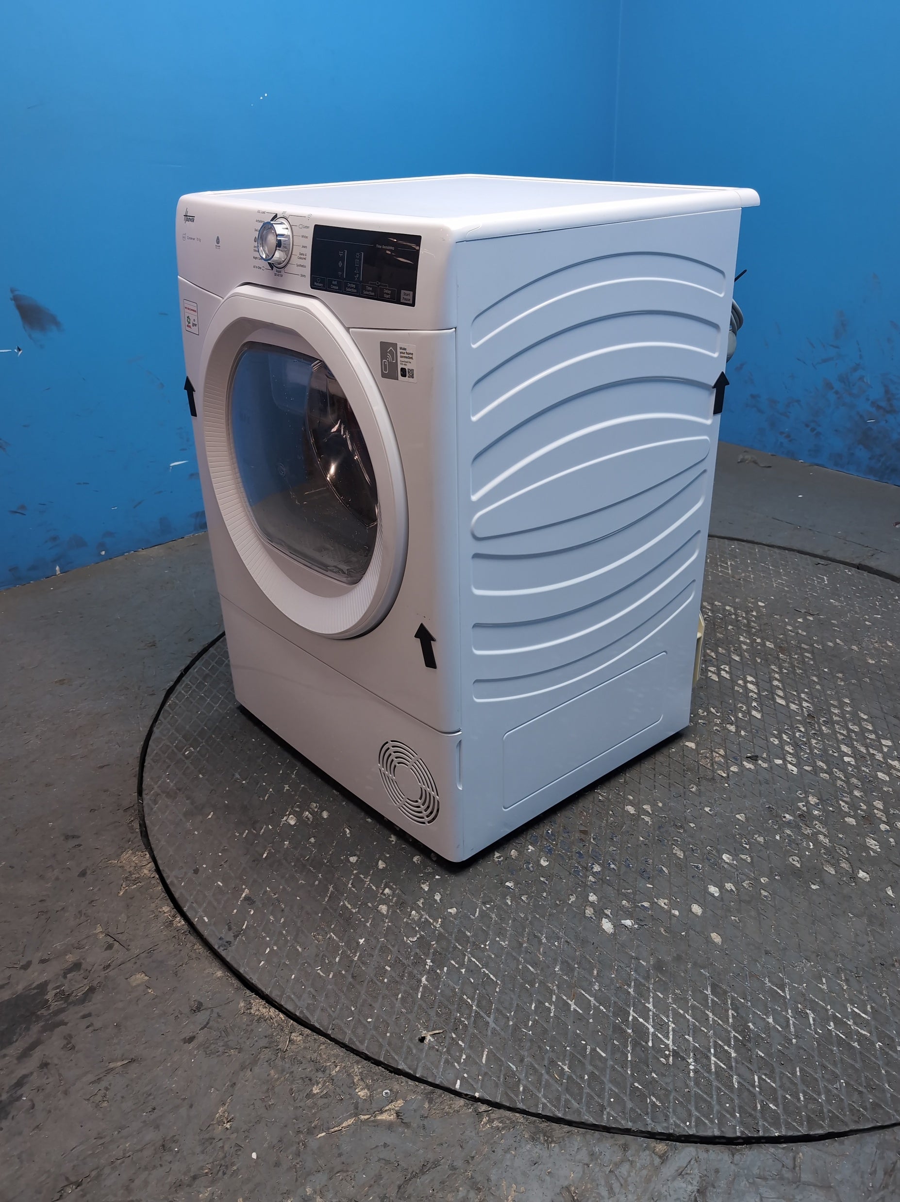 #GRC-163-720 - Hoover 10kg Condenser Tumble Dryer – Sensor Drying, White, B Energy Rating