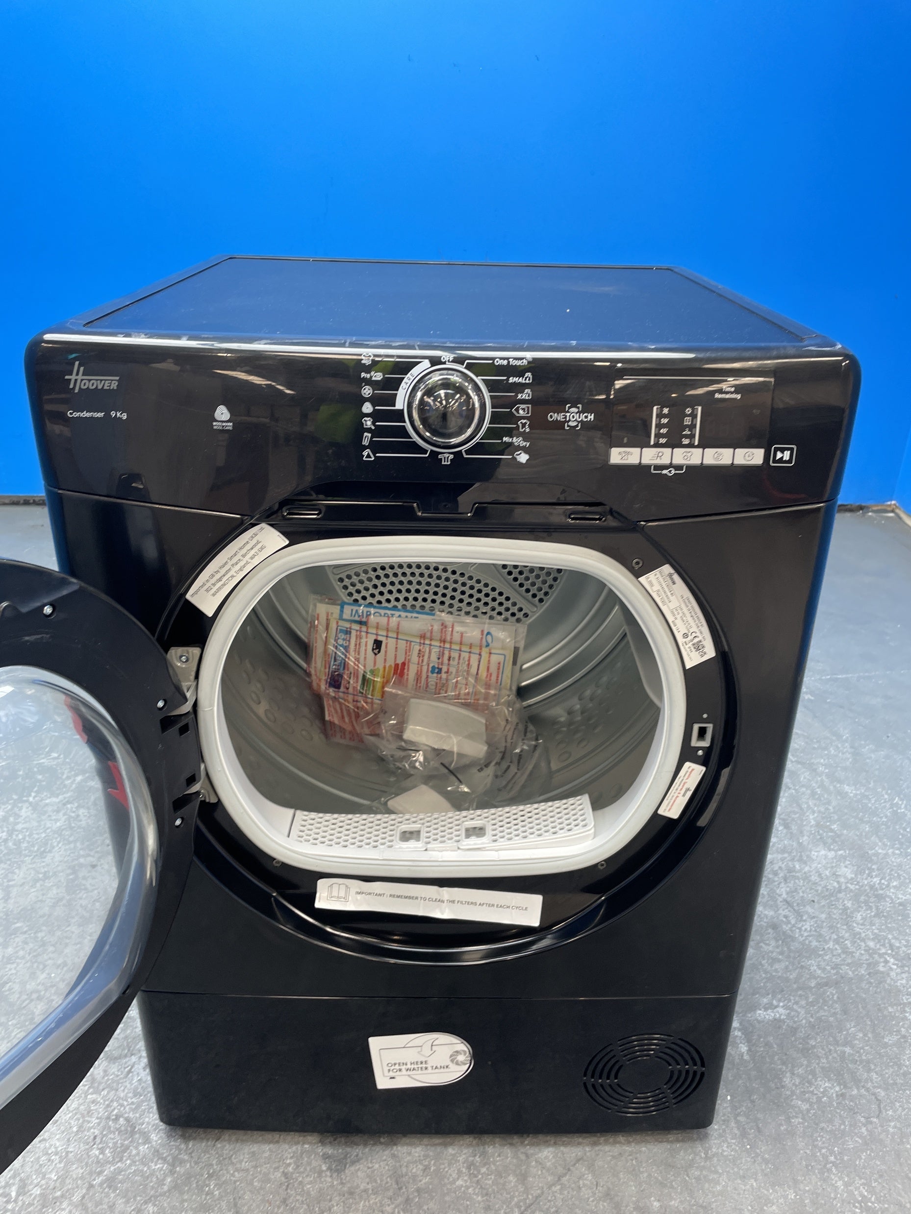 #GRC-160-378 - Hoover H-DRY 300 HLE C9DGB 9kg Condenser Tumble Dryer