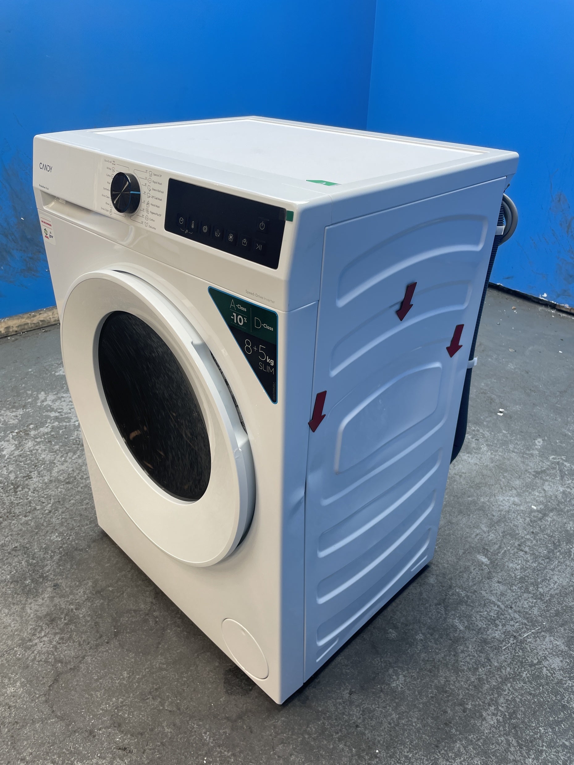 #GRC-160-079 - Candy Quick Pro GWD 485S6-80 8kg/5kg 1400 Spin Washer Dryer