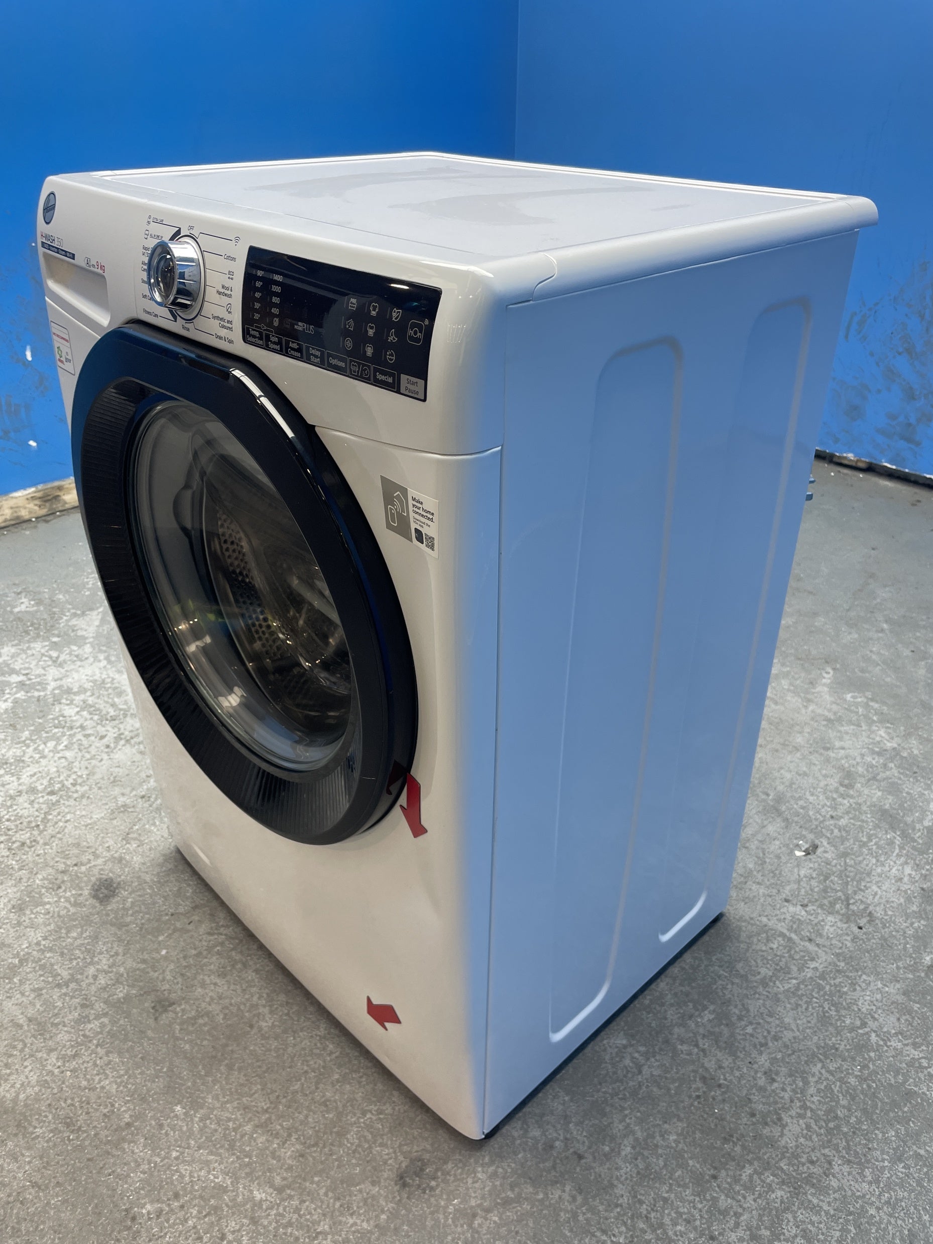 #GRC-158-372 - Hoover H3WPS496TAMB6 9kg 1400 Spin Washing Machine