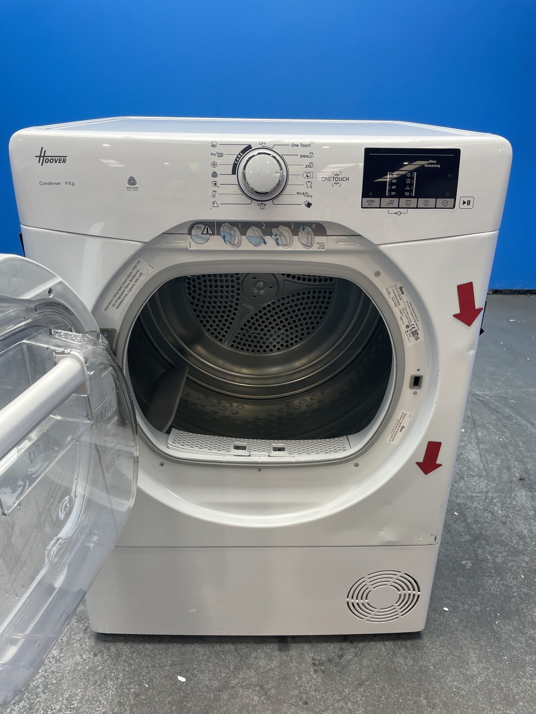 #GRC-158-569 - Hoover HLEC9DE 9kg Condenser Tumble Dryer