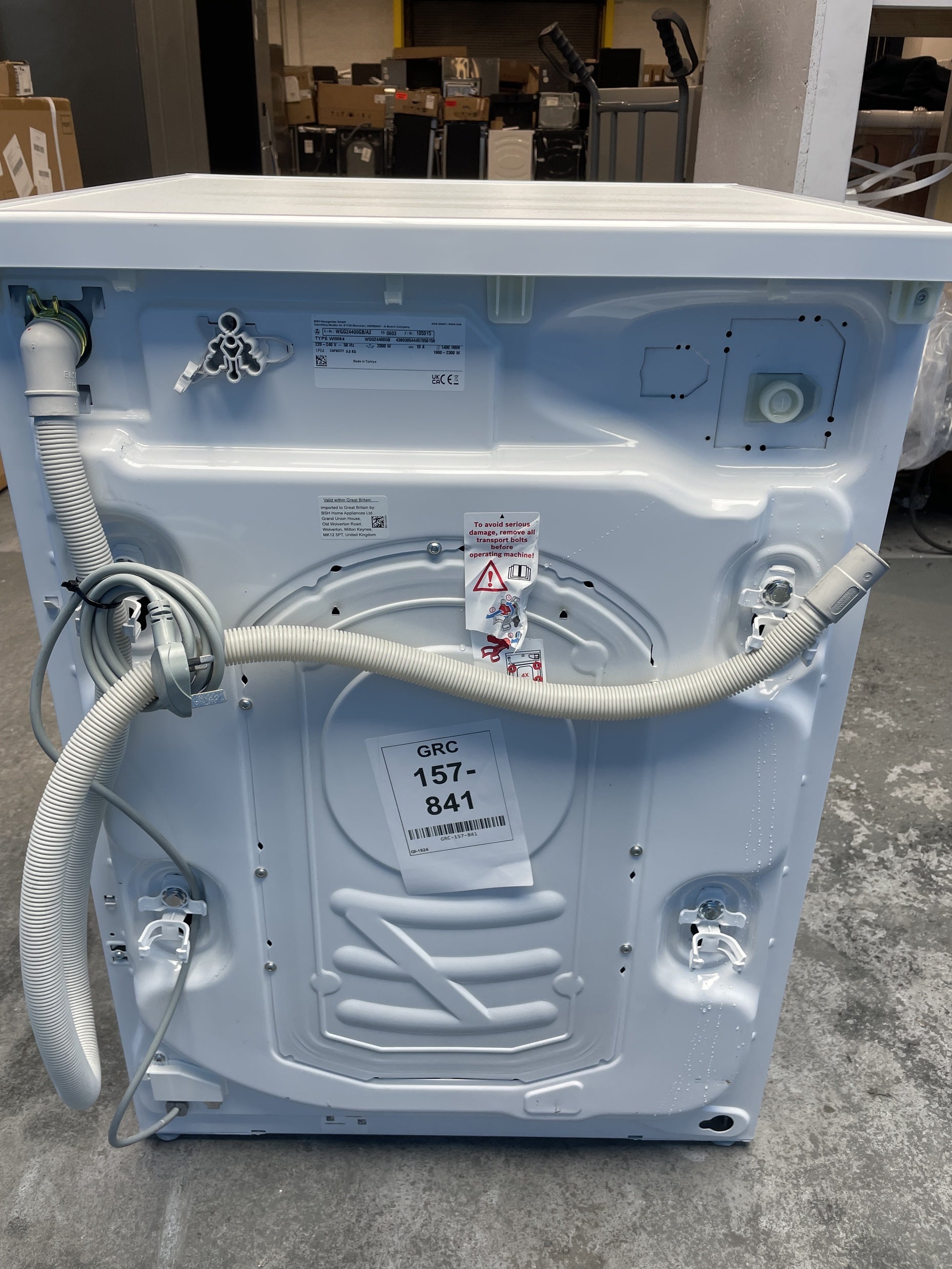 #GRC-157-841 - Bosch WGG24400GB Series 6 9kg 1400 Spin Washing Machine