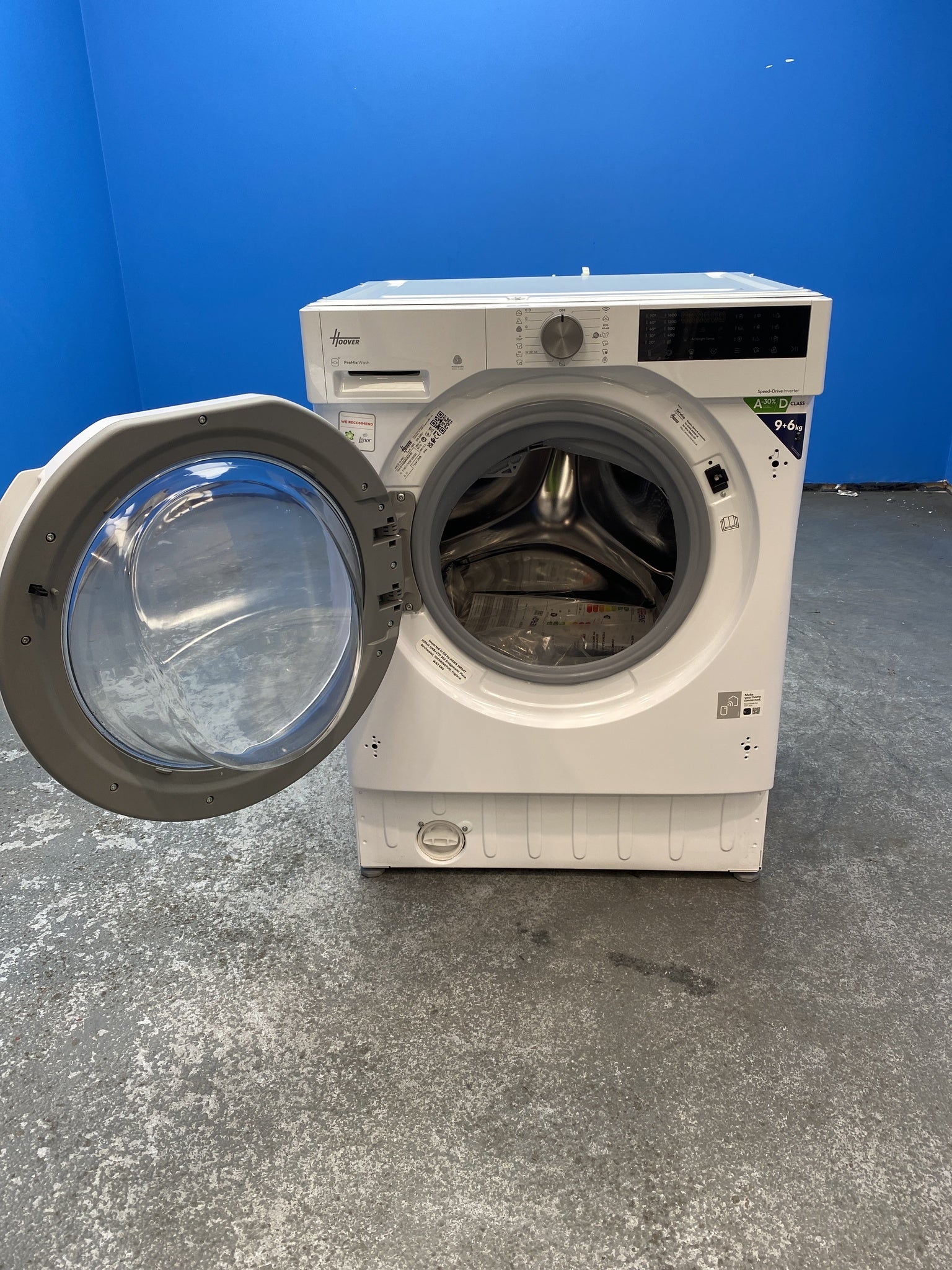 #GRC-156-940 - Hoover BH4S696M6D9-80 9/6kg 1600rpm Integrated Washer Dryer