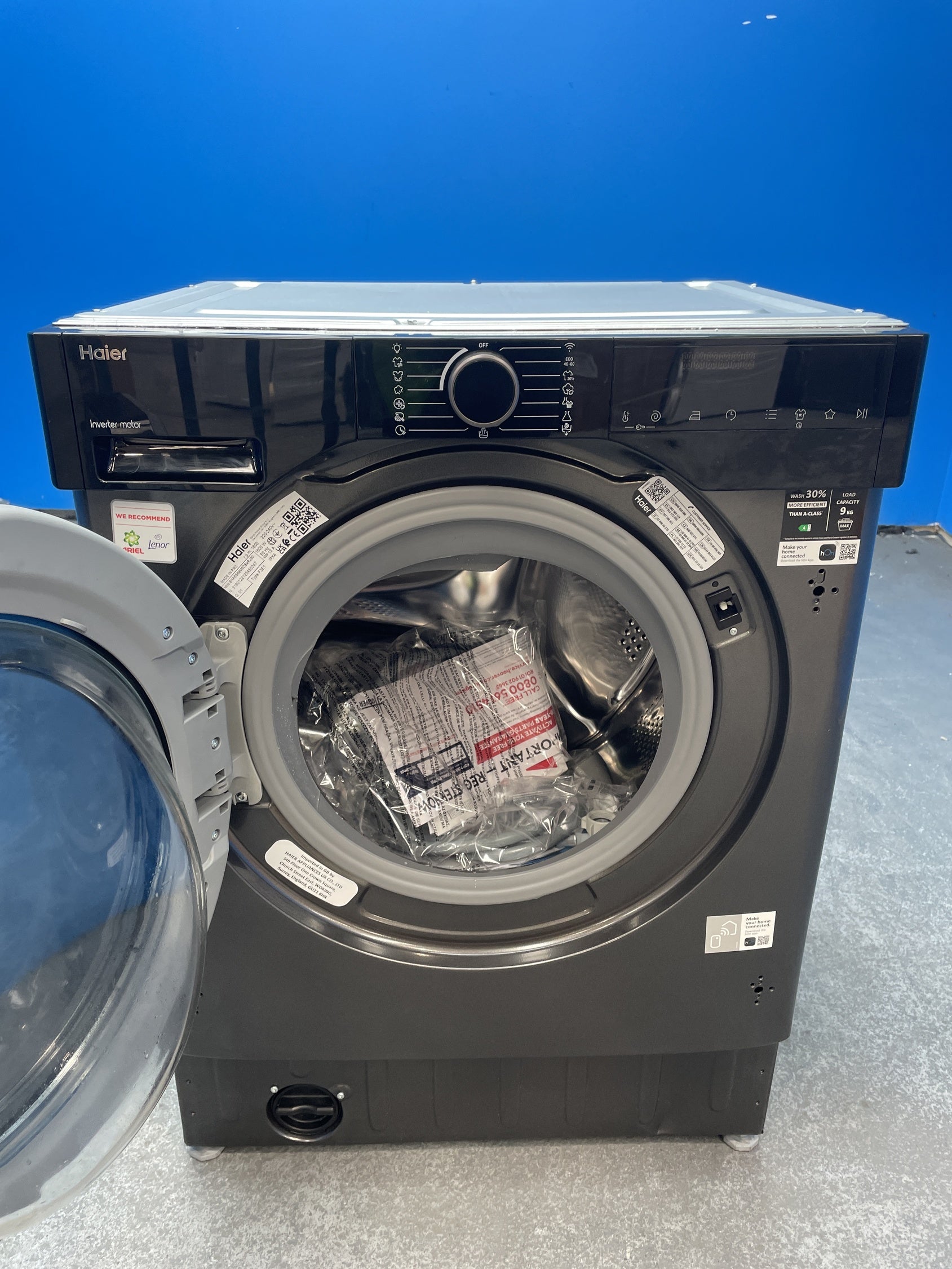 #GRC-158-658 - Hoover BHA6S69M6DB9RJ80 Series 6 Integrated 9kg 1600rpm Washing Machine