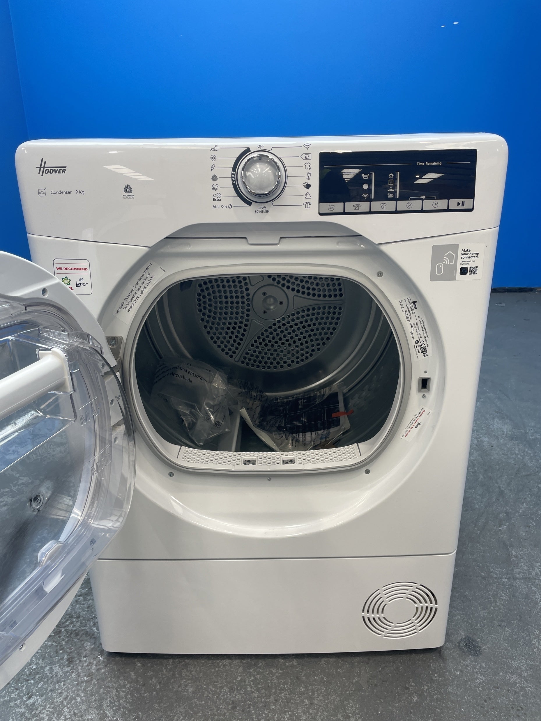 #GRC-154-266 - Hoover HLEC9TE 9kg Condenser Tumble Dryer