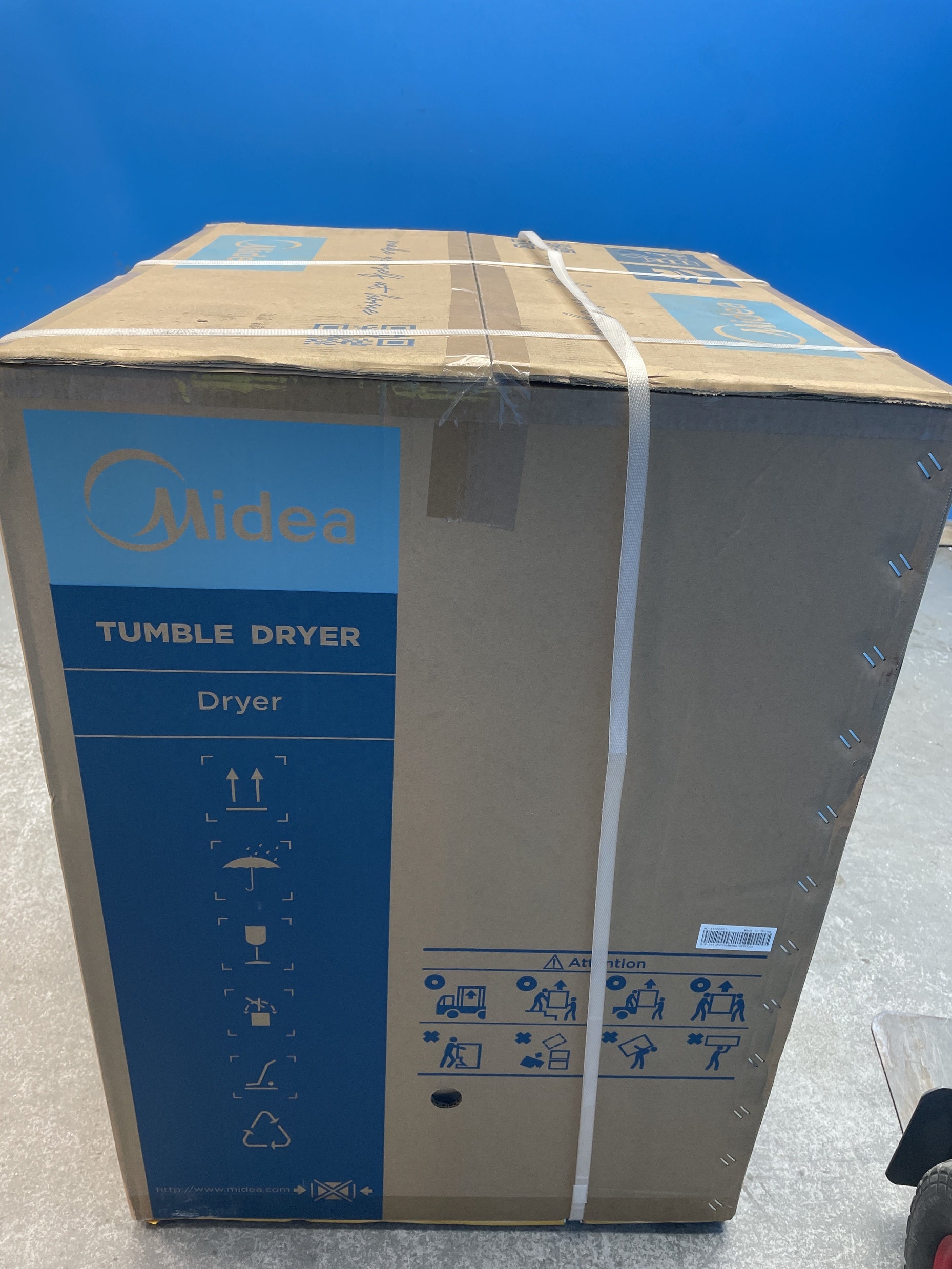 #GRC-159-953 - Midea MD200H80WB/W-UK 8kg Smart Sensor Heat Pump Tumble Dryer