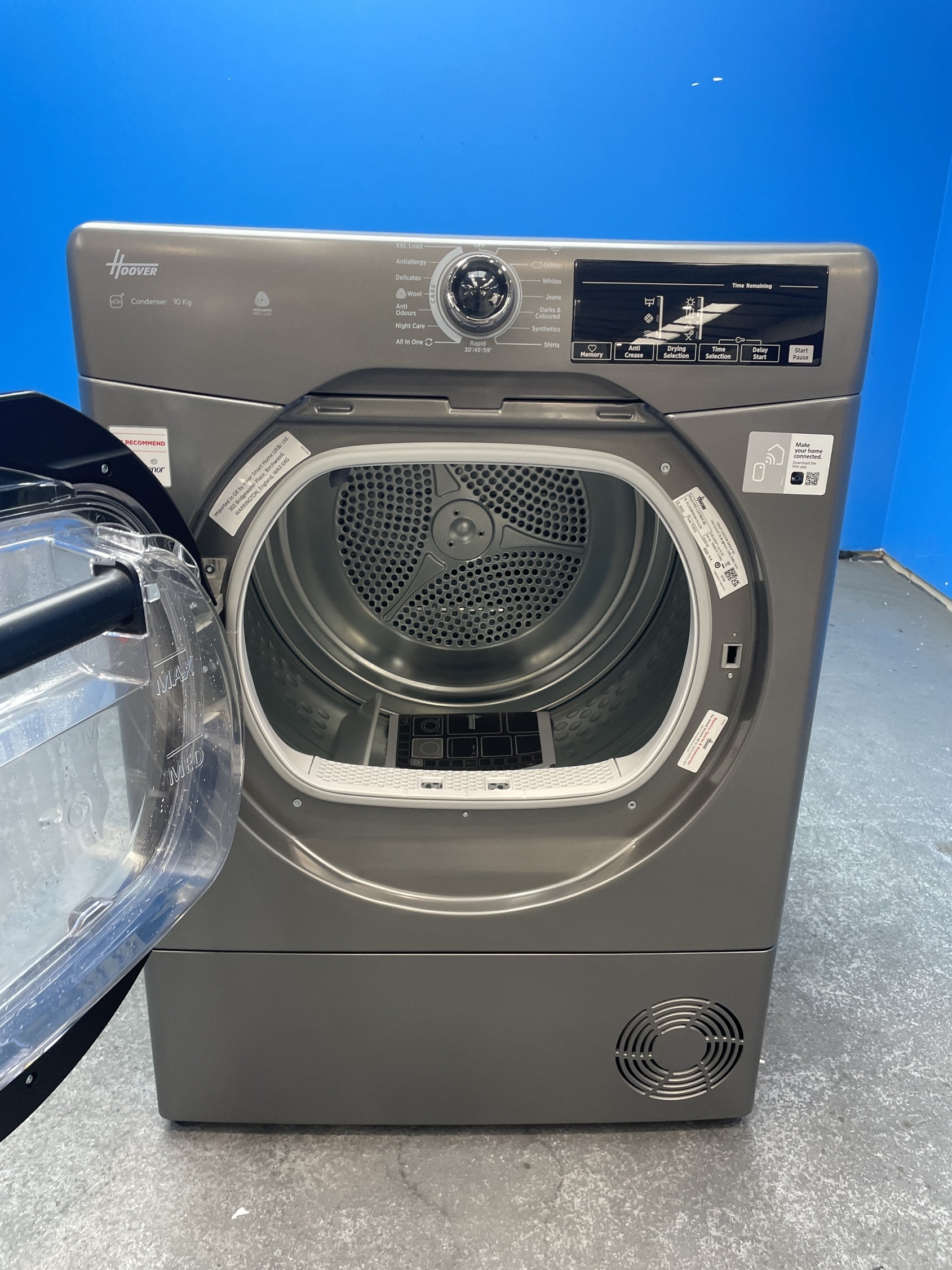 #GRC-160-077 - Hoover H-DRY 350 HRE C10TBER-80 10kg Condenser Dryer
