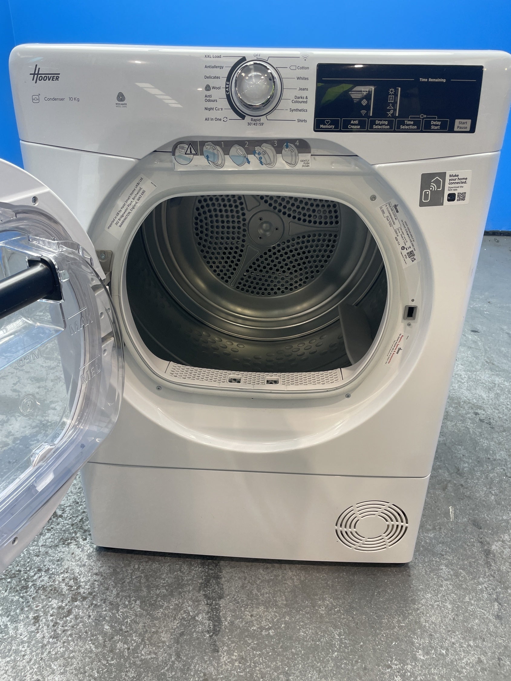 #GRC-157-329 - Hoover HRE C10TE-80 10kg Condenser Tumble Dryer