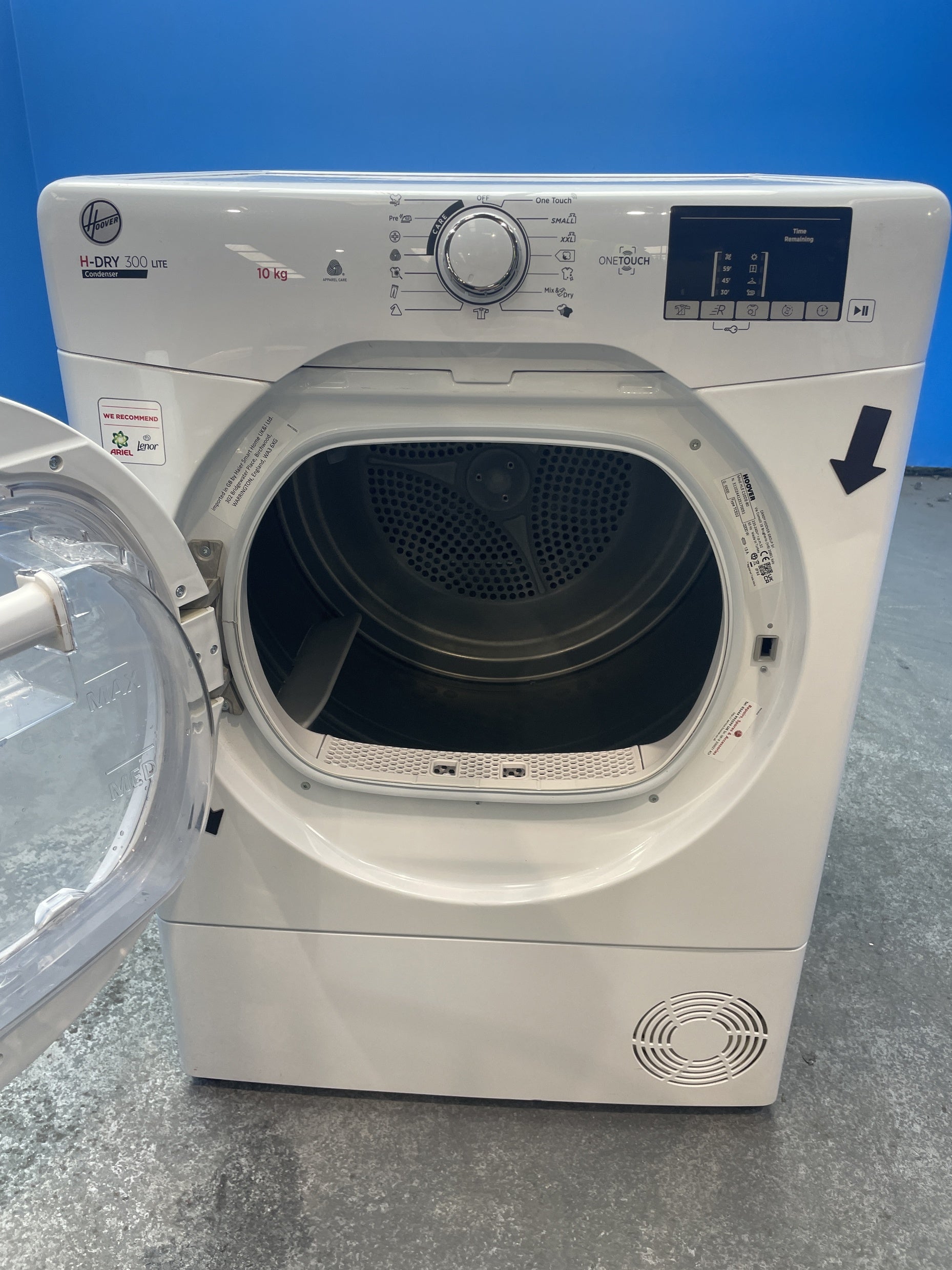 #GRC-156-841 - Hoover H-DRY 300 HLE C10DE-80 10kg Condenser Tumble Dryer