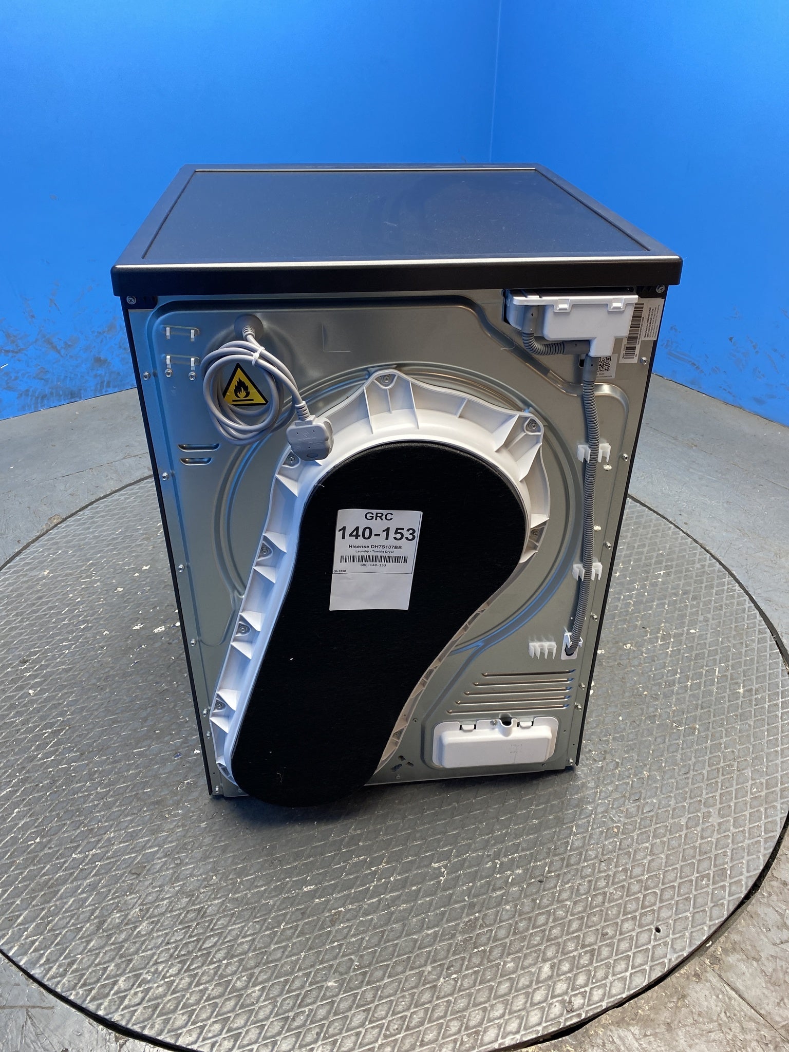 Hisense DH7S107BB 7S Series 10kg Heat Pump Tumble Dryer