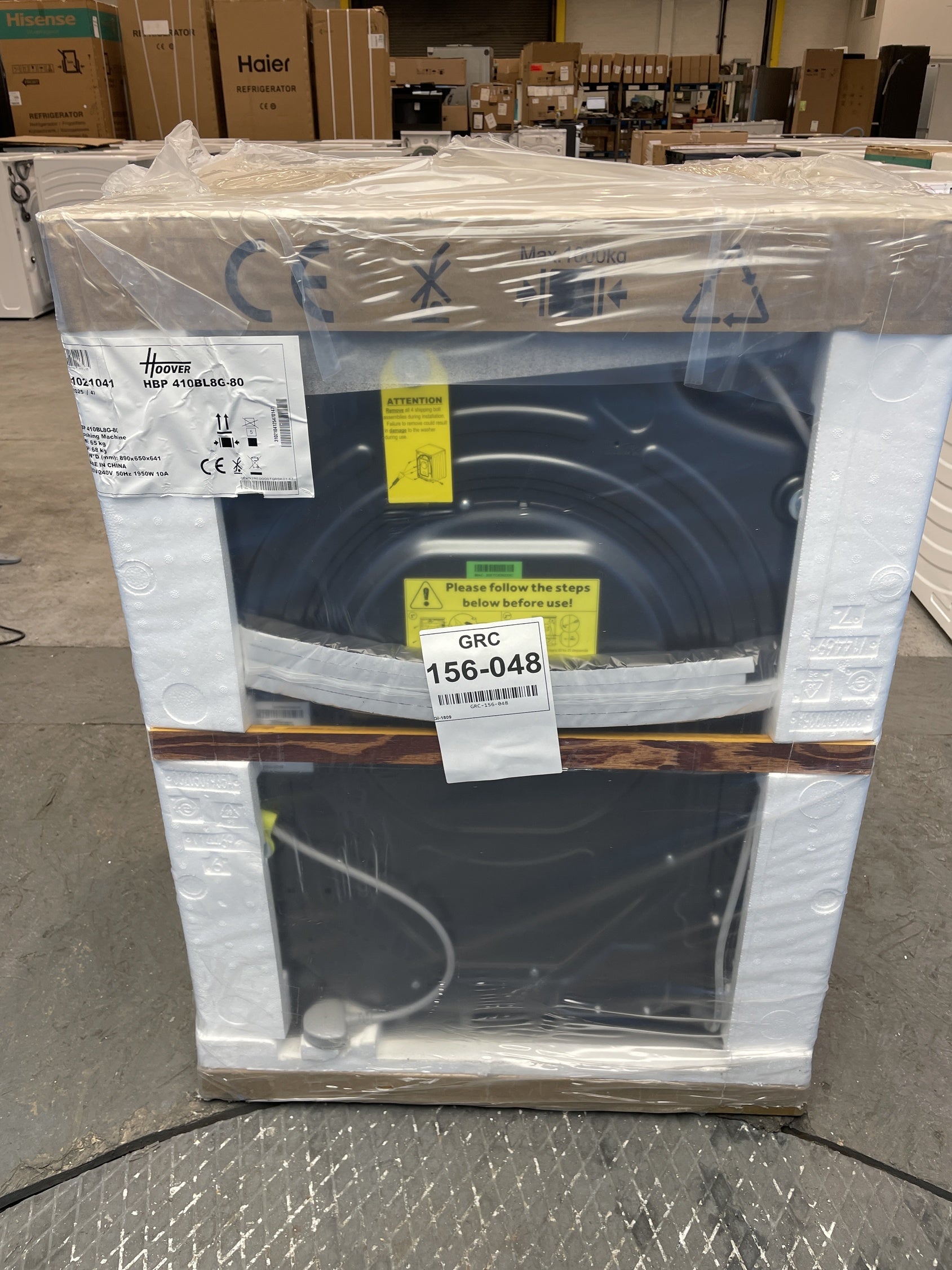 #GRC-156-048 - Hoover Pro Wash Series 5 HBP 410BL8G-80 10kg 1400rpm Washing Machine