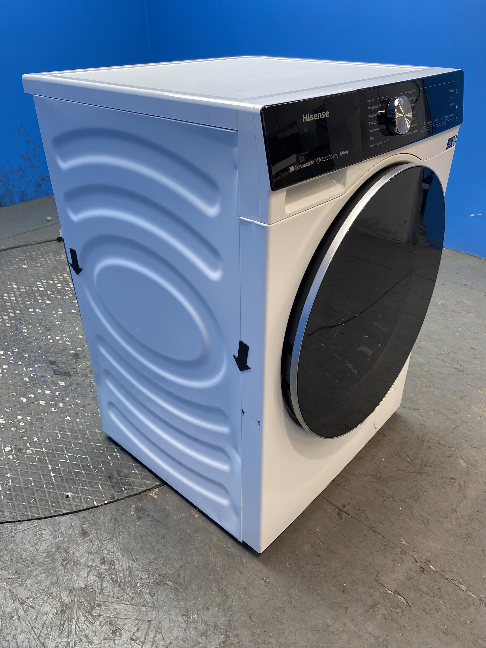 #GRC-157-480 - Hisense WF5S1045BW 10.5kg 1400rpm Auto Dosing Washing Machine