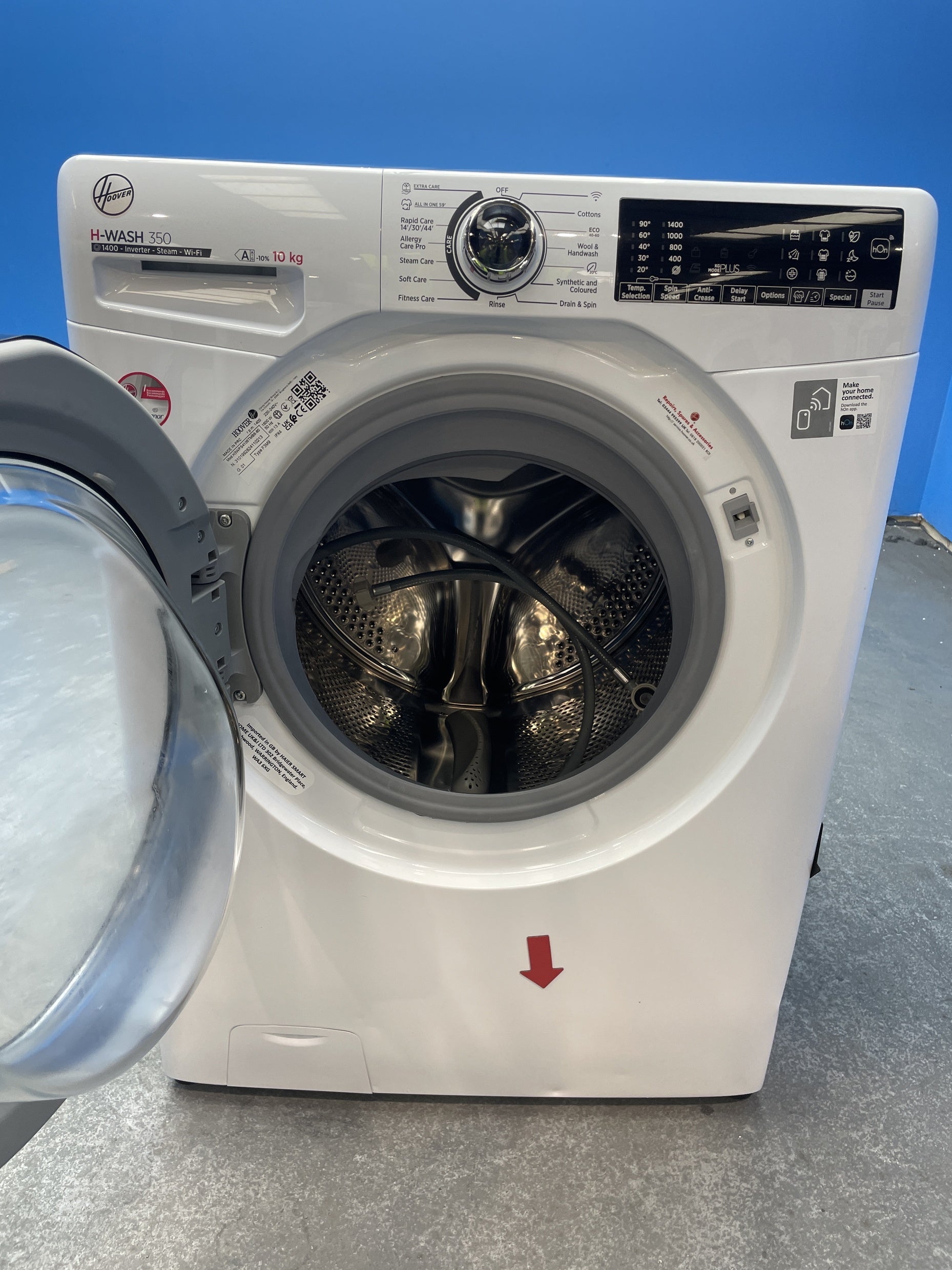 #GRC-158-355 - Hoover H3WPS4106TMB6 10kg 1400 Spin Washing Machine