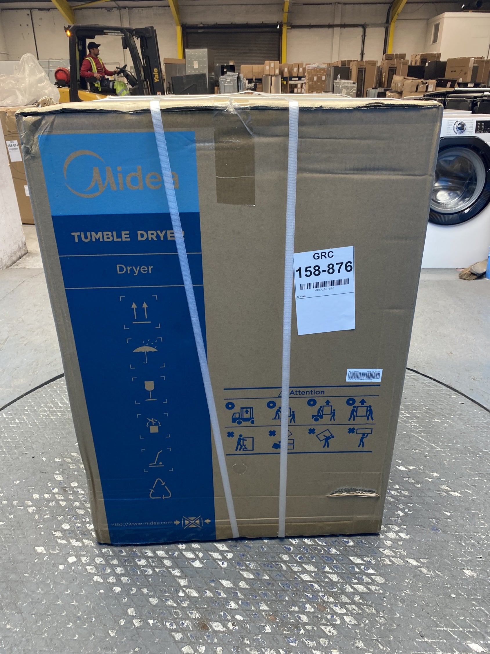 #GRC-158-876 - Midea MD200H80WB/W-UK 8kg Smart Sensor Heat Pump Tumble Dryer