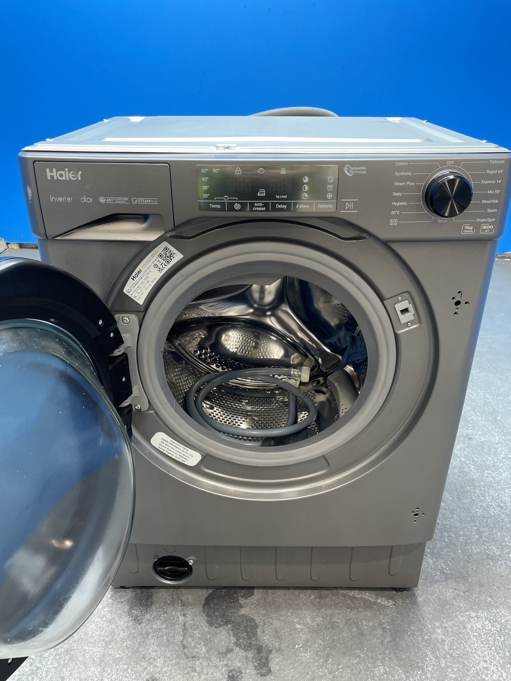 #GRC-160-342 - Haier HWQ90B416FWBR Series 4 Integrated 9kg 1600 Spin Washing Machine