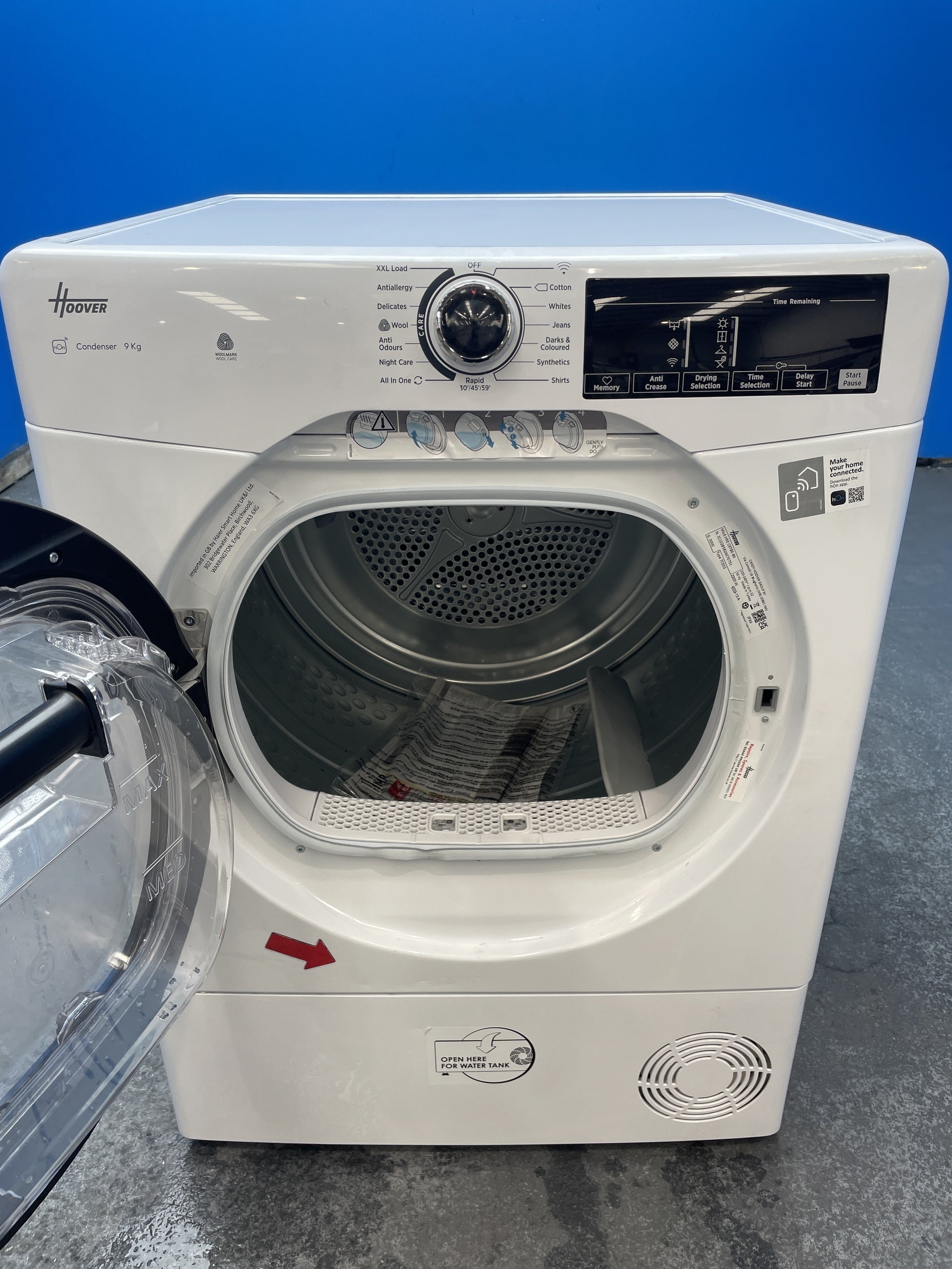 #GRC-163-107 - Hoover H-DRY 350 HRE C9TBE-80 9kg Condenser Tumble Dryer