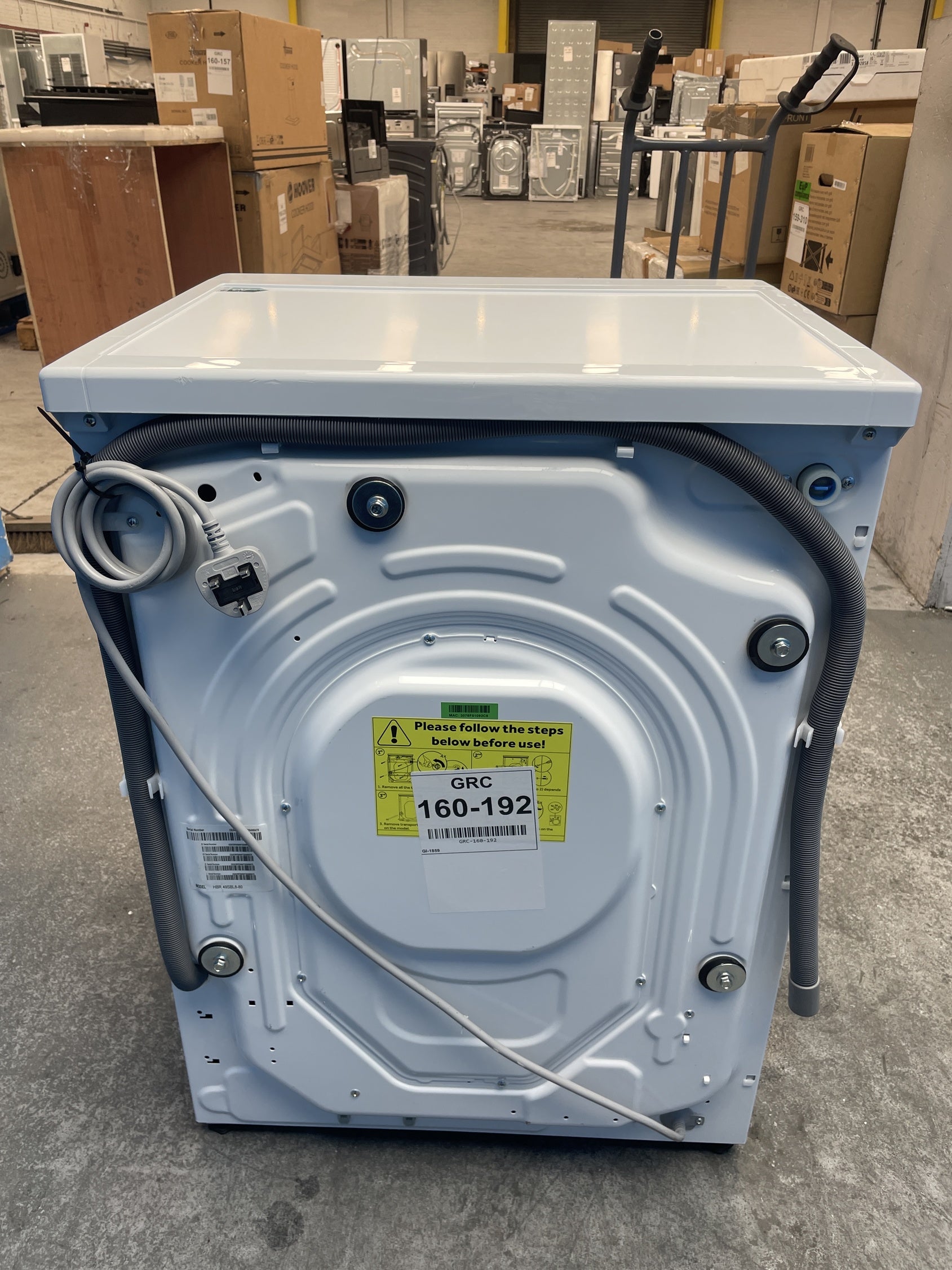 #GRC-160-192 - Hoover Pro Wash Series 3 HBR 49SBL8-80 9kg 1400rpm Washing Machine