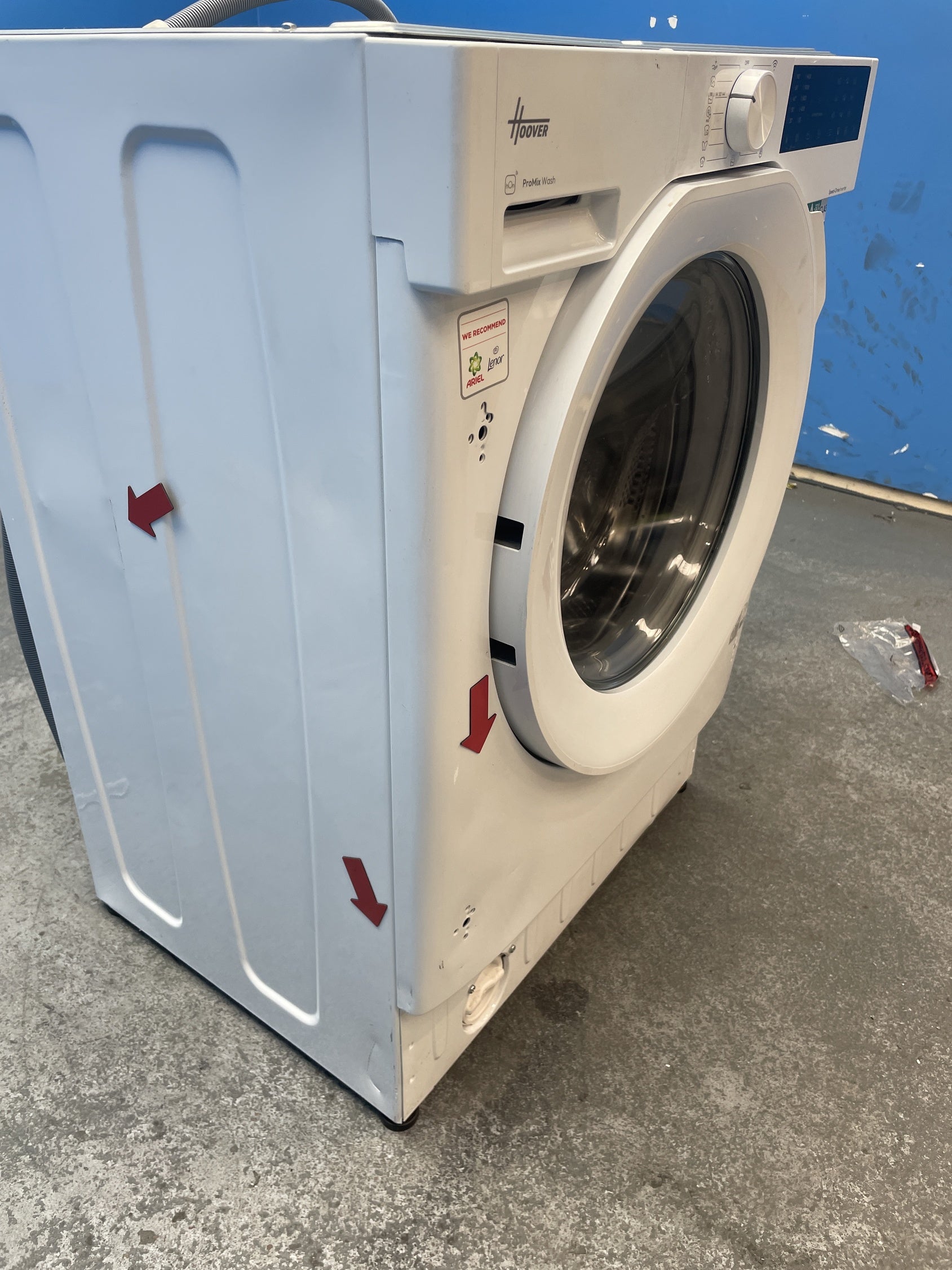 #GRC-156-975 - Hoover H-WASH 400 BH4S49M6D9J-80 9kg 1400rpm Integrated Washing Machine