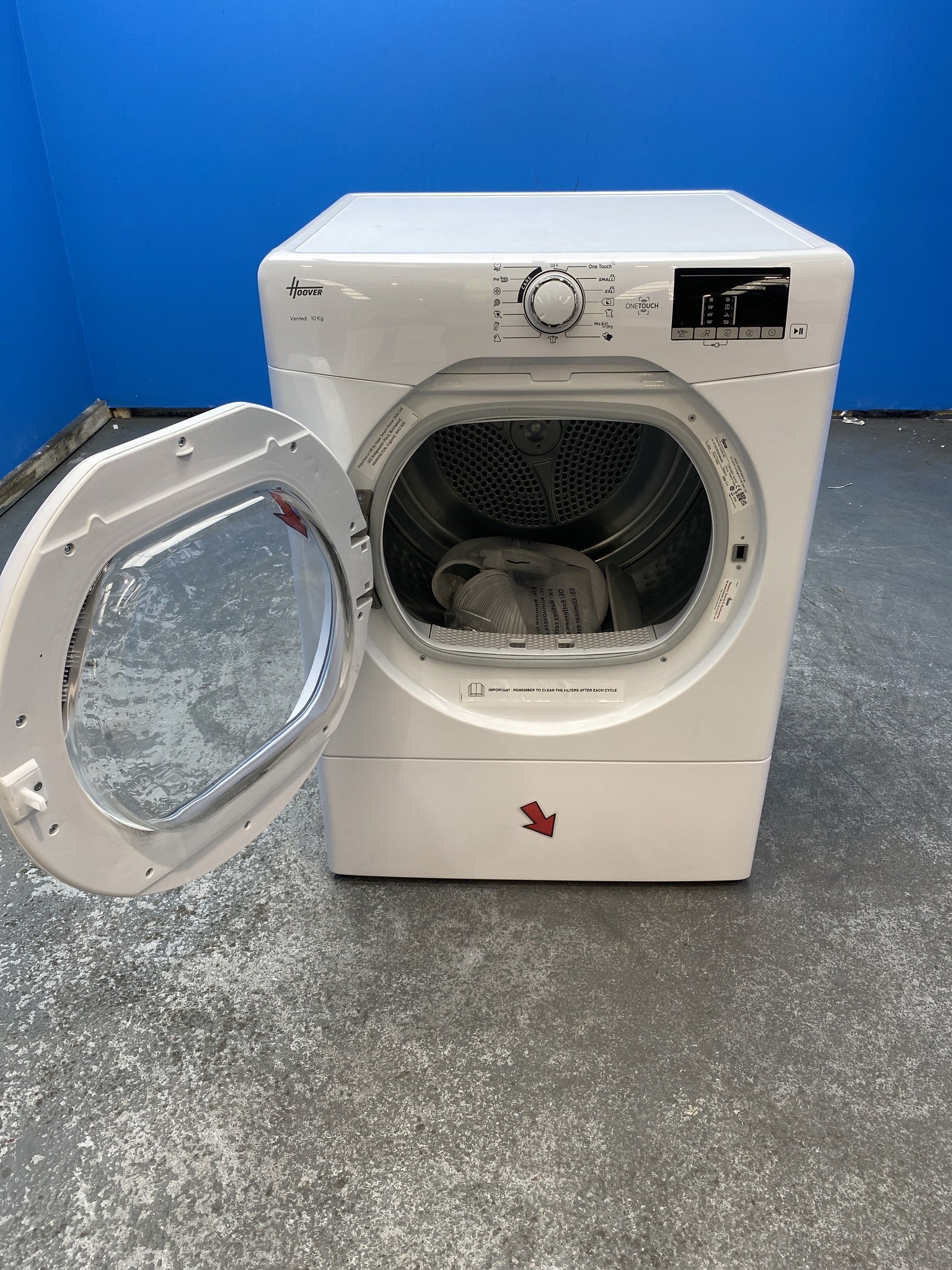 #GRC-156-042 - Hoover HLE V10DG-80 10kg Vented Tumble Dryer
