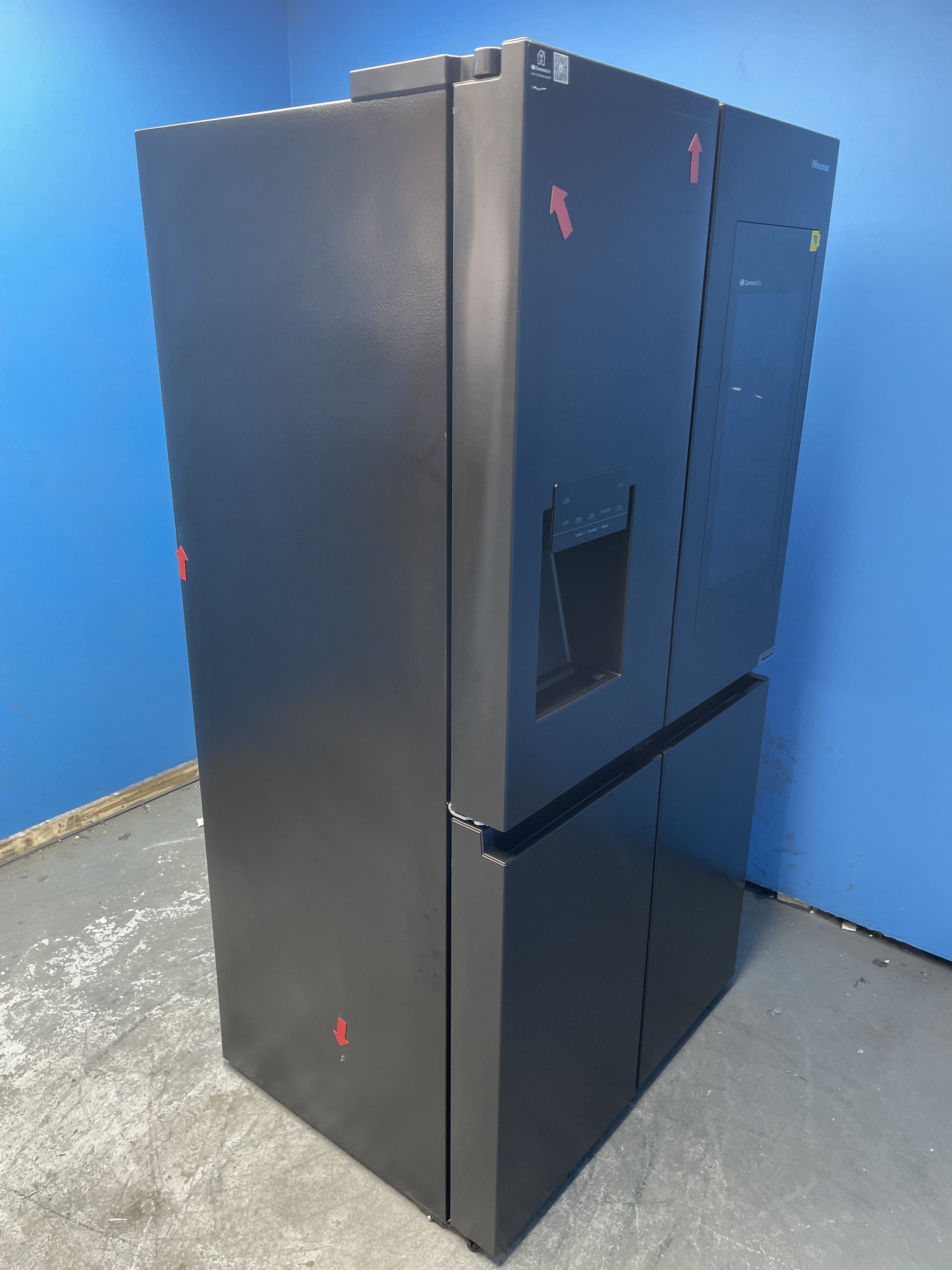 #GRC-158-124 - Hisense PureFlat RQ760N4IFE American Style Fridge Freezer